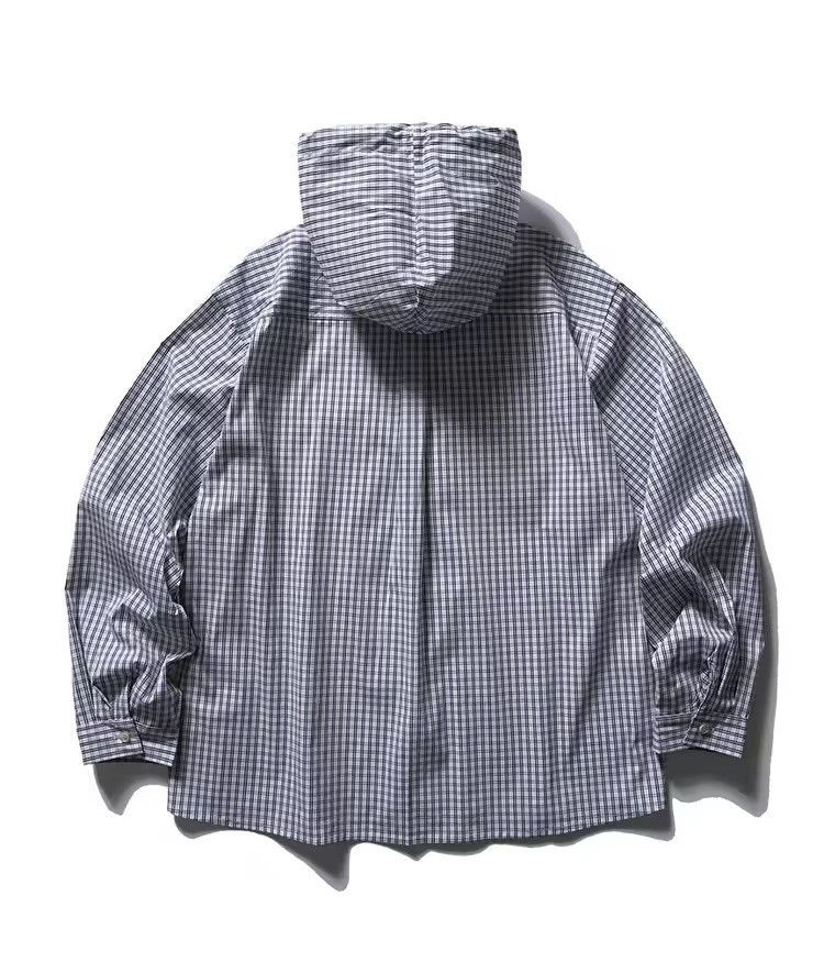 Japanese Brand Plaid Outdoor Loose Streetwear Casual Cargo Light Jacket Size US XL / EU 56 / 4 - 2 Thumbnail