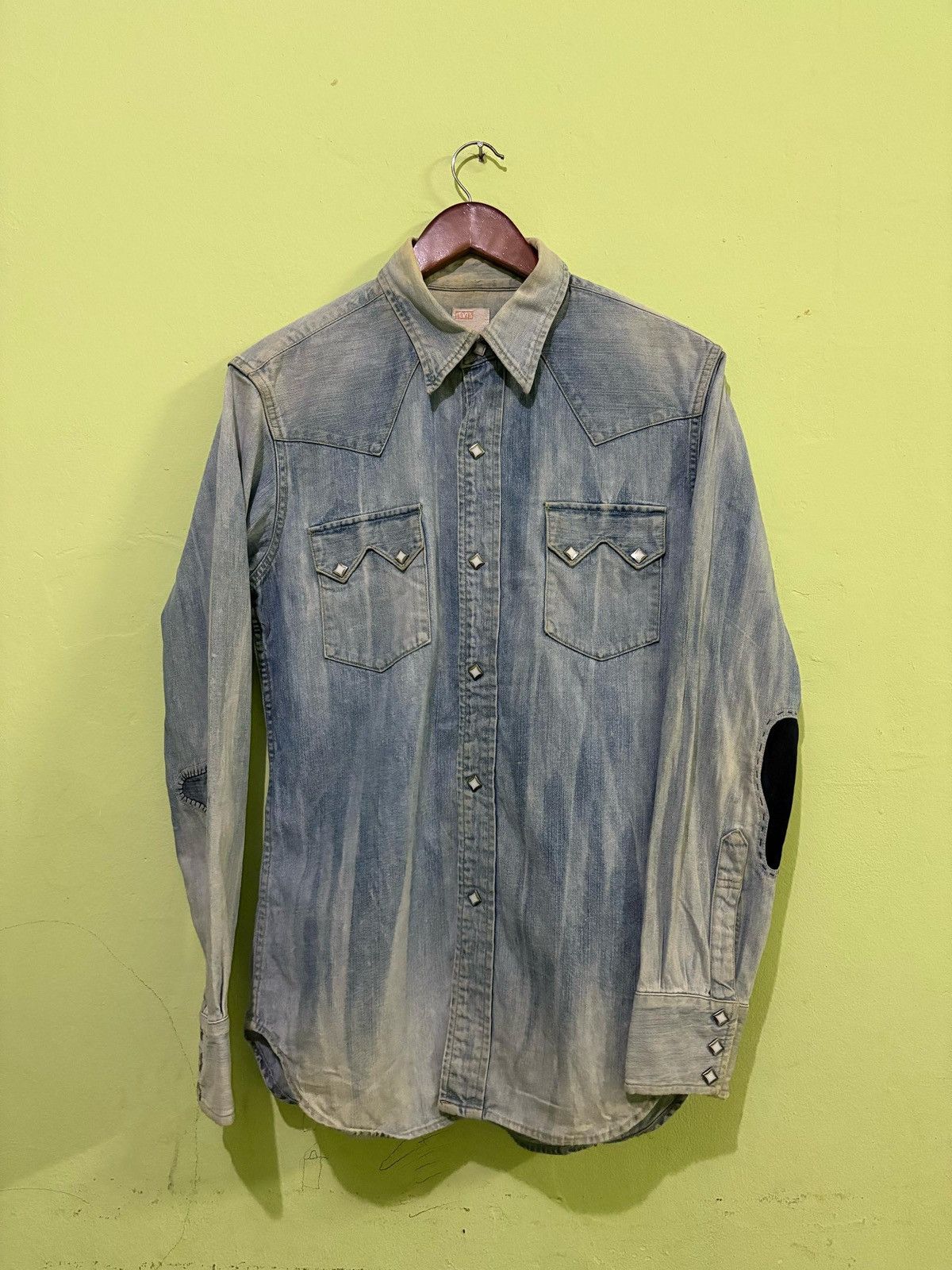 Levi's Vintage Clothing Vintage Levi's Western Shirt Button up Double Pocket Design Size US M / EU 48-50 / 2 - 1 Thumbnail