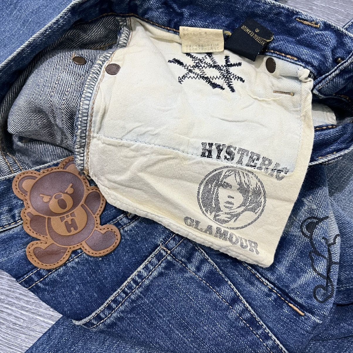 Hysteric Glamour × Japanese Brand Hysteric Glamour Fuck Bear Studded Denim pant Size US 27 - 16 Thumbnail