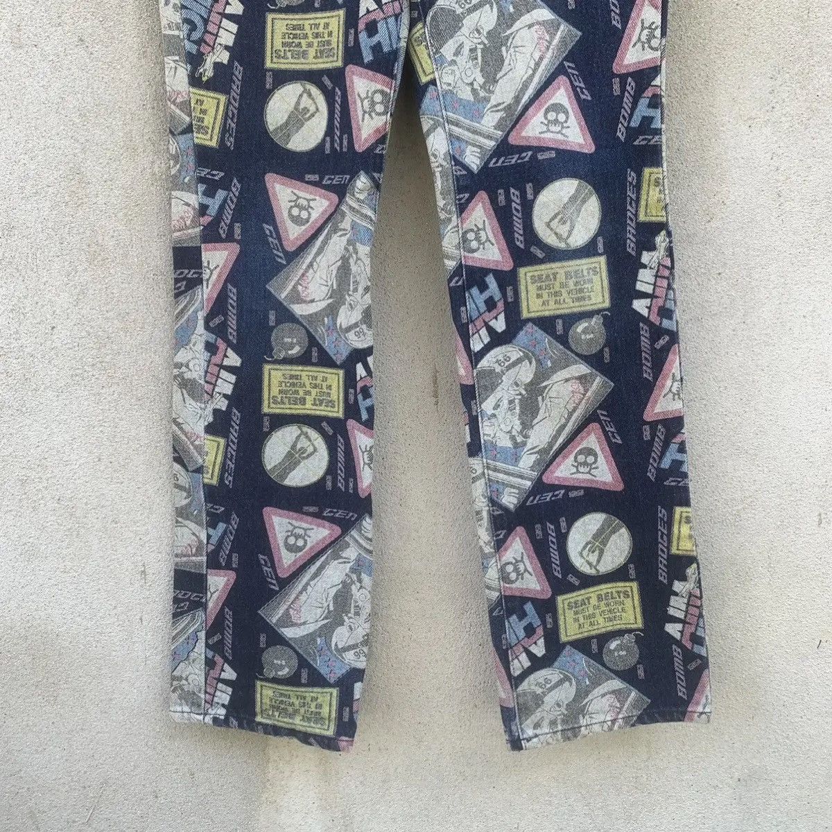 HyperDenim ‼️ RARE 💥 UNDERGROUND HYPE JEANS FULL PRINTED RUGGED PANTS Size US 30 / EU 46 - 4 Thumbnail
