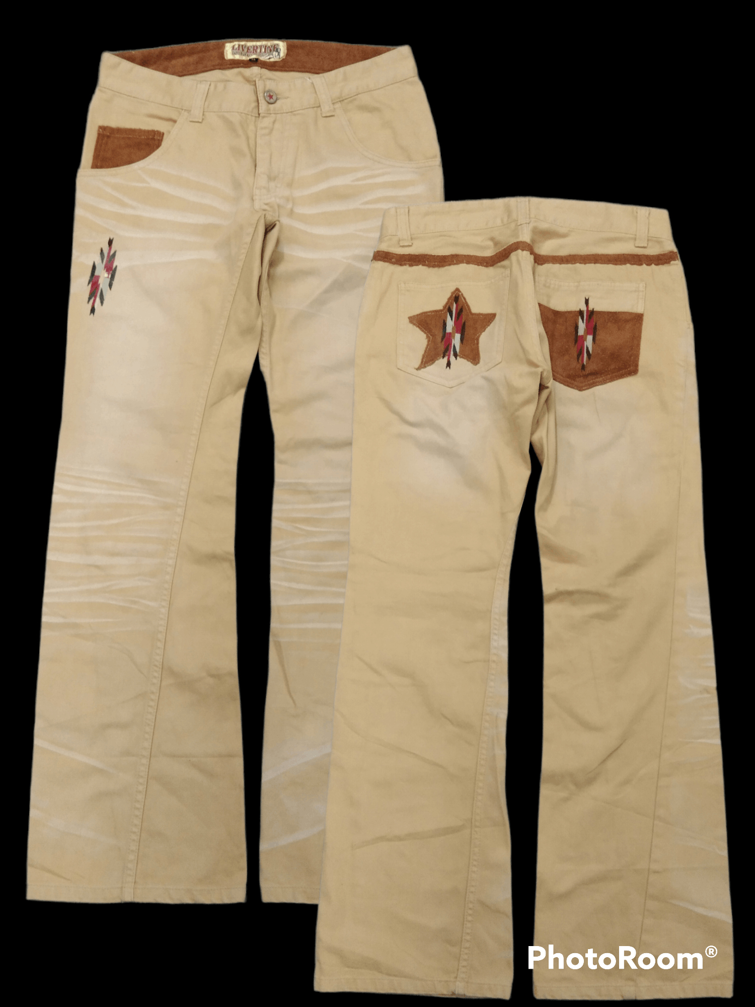 Japanese Brand FLARE SICK NATIVE LIVERTHING TOKYO UNDERGROUND Size US 29 - 1 Preview