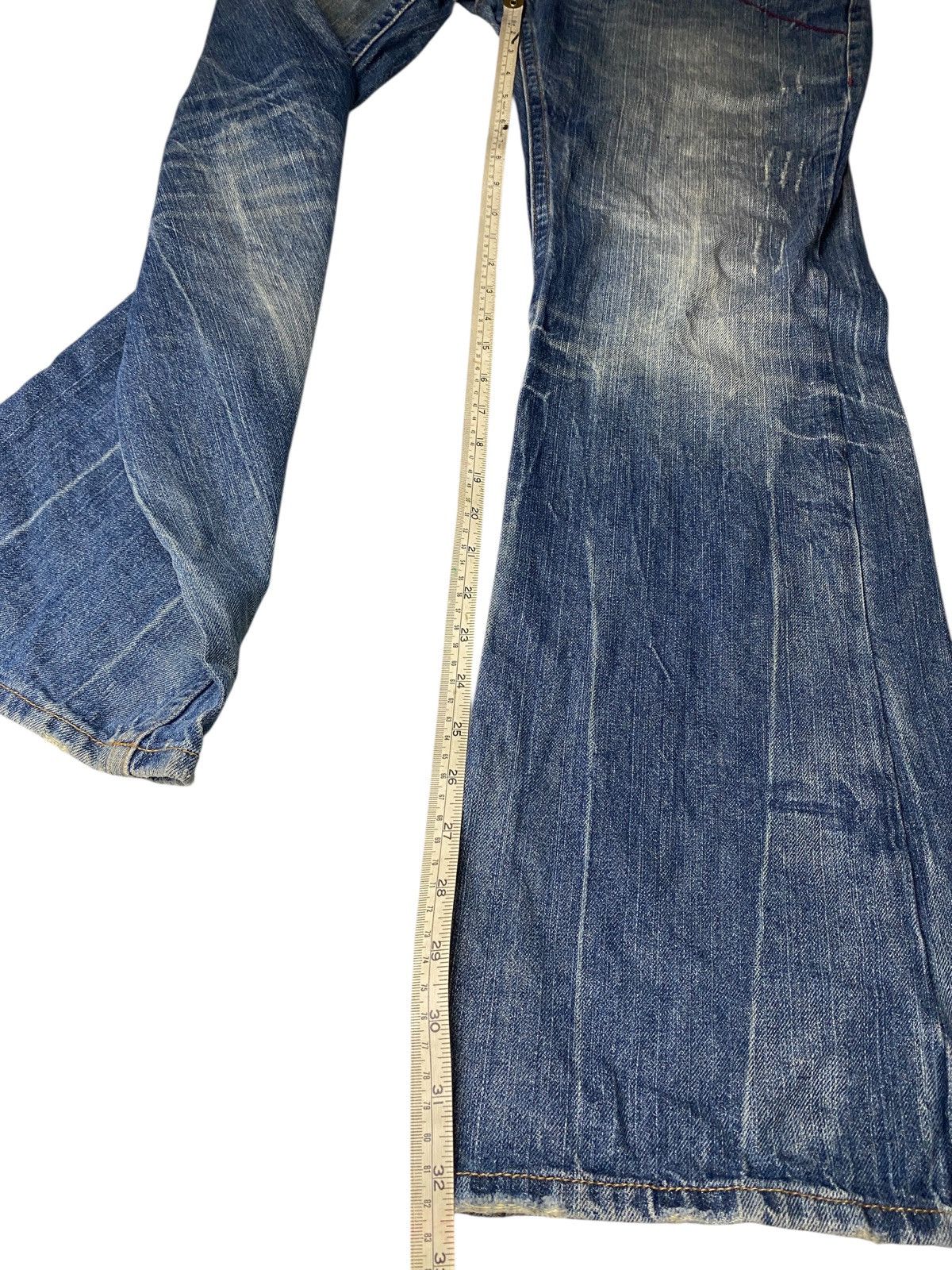 If Six Was Nine 2000's Graceful to Heaven Seawash Flared Jeans Size US 31 - 14 Thumbnail