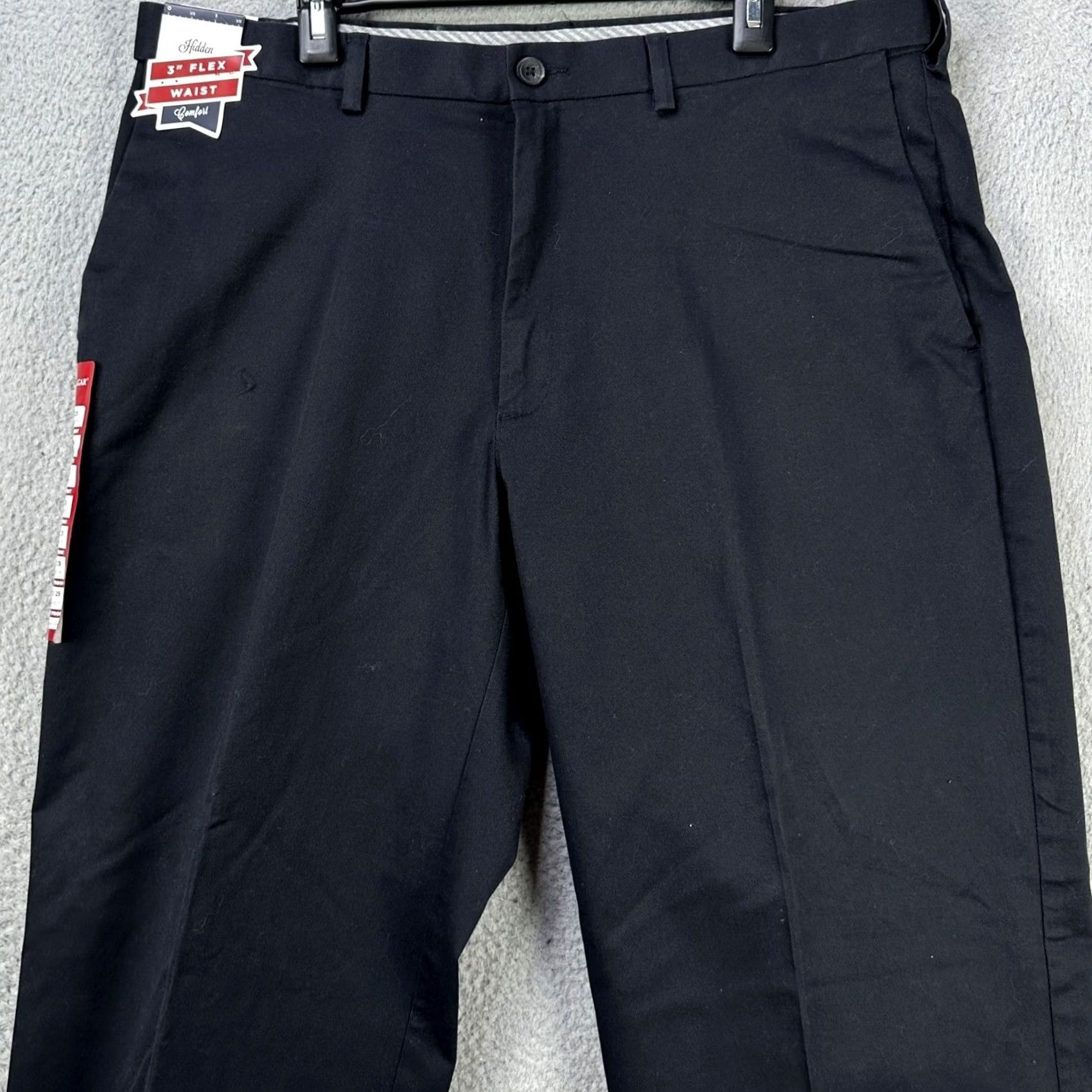 Haggar Haggar Mens Work To Weekend Pro Trouser Pants 40X29 Black Stretch Uniform Workwear NEW Size US 40 / EU 56 - 3 Thumbnail