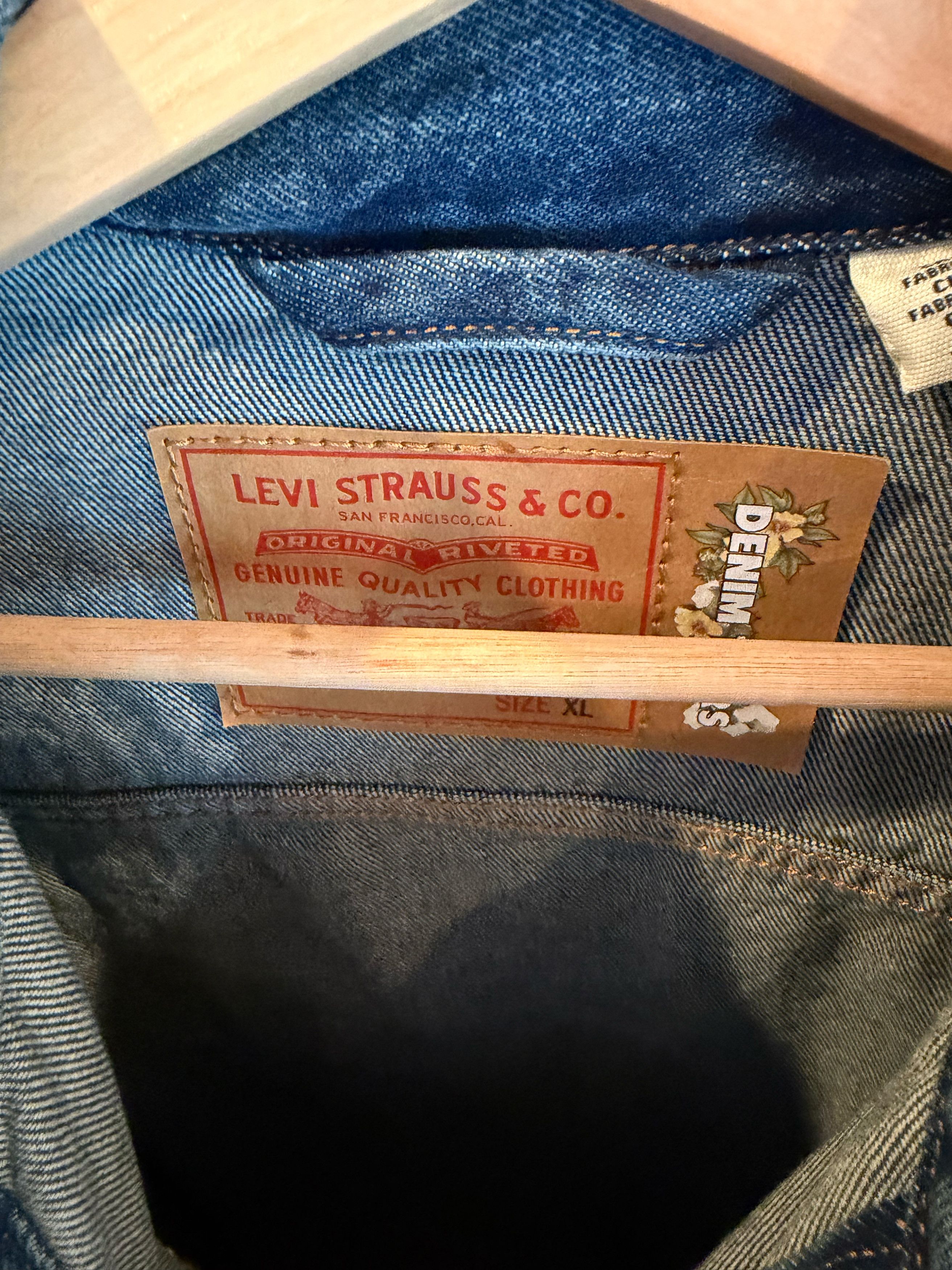 DENIM TEARS × Levi's Cotton Wreath Levi's Big E Type II Jacket Size US XL / EU 56 / 4 - 7 Thumbnail
