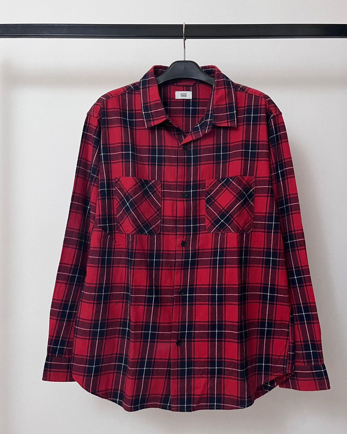 Japanese Brand 2000s Japanese Brand Browny Shadow Plaid Shirt Size US L / EU 52-54 / 3 - 1 Thumbnail