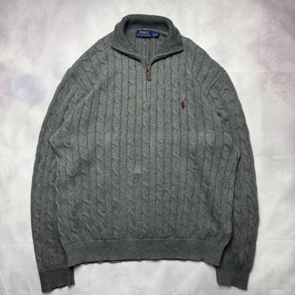 Polo Ralph Lauren Polo Ralph Lauren zip-hoodie 1/3 knitted gray men XL Size US XL / EU 56 / 4 - 1 Thumbnail