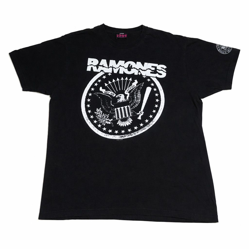Band Tees 00s Vintage Ramones Hey Ho Lets Go Tee L Black Size US L / EU 52-54 / 3 - 1 Thumbnail