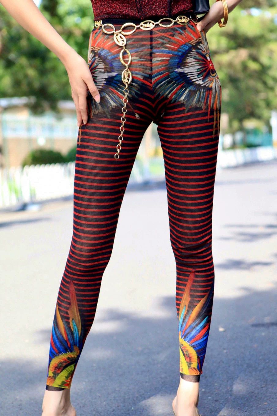 Jean Paul Gaultier Jean Paul Gaultier Double Mesh Patterned Pants XS Size 25" / US 0 / IT 36 - 9 Thumbnail