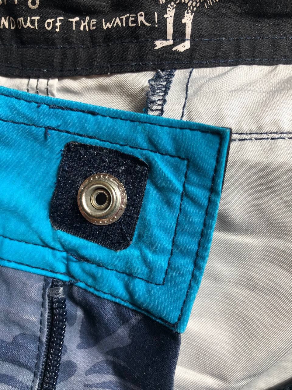 Quiksilver × Vintage Quiksilver Mens Vintage 90s Blue Surf Board Swim Shorts Size US 32 / EU 48 - 7 Thumbnail
