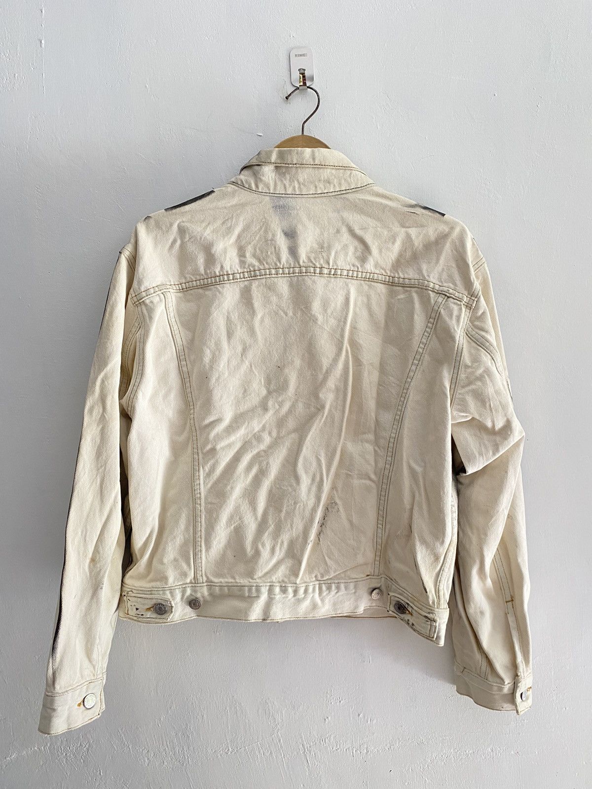 Calvin Klein 90s Calvin Klein Sports striped custom Denim jacket Size US M / EU 48-50 / 2 - 2 Thumbnail