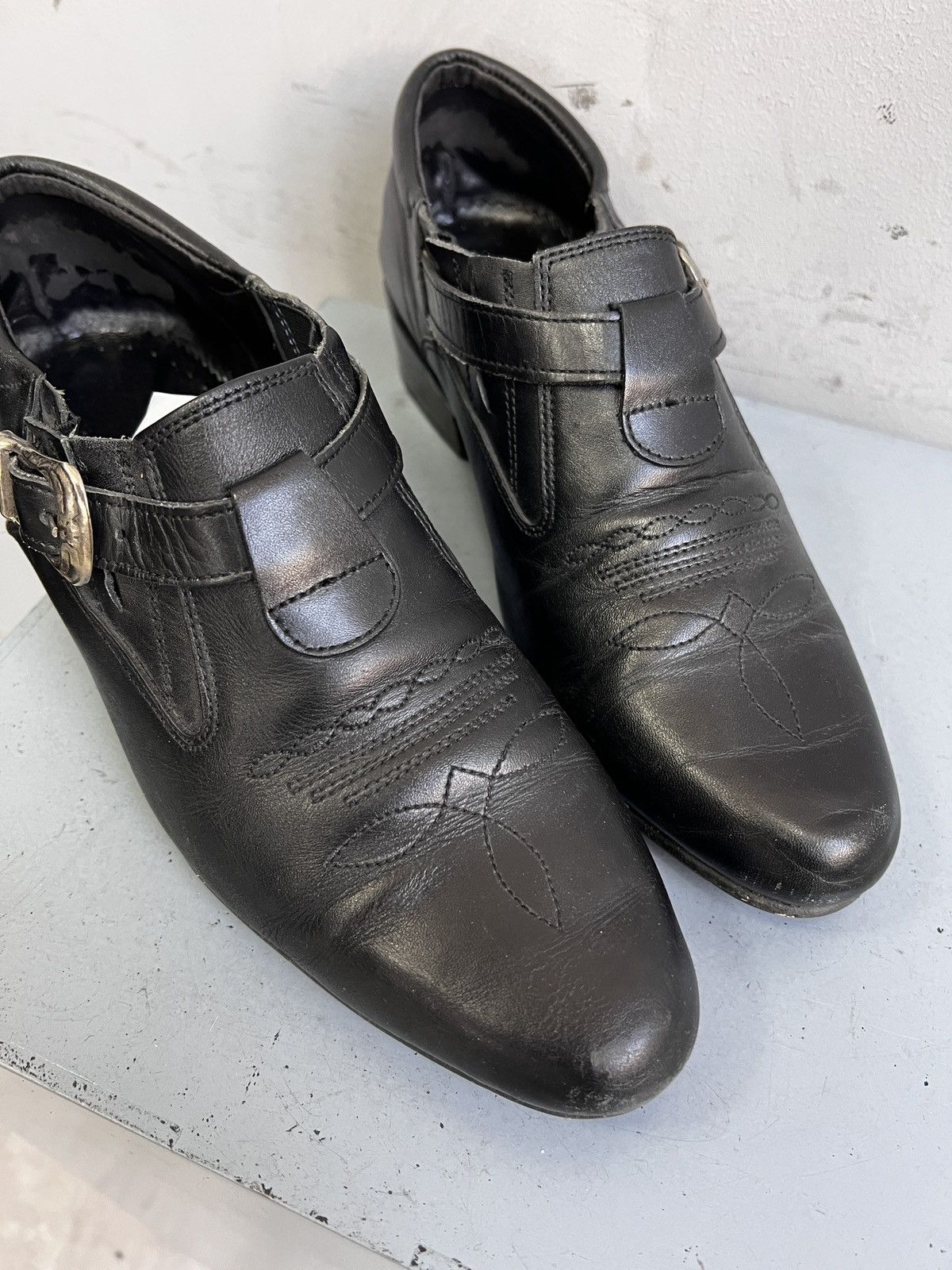 Guidi Guidi style black leather western classic avant garde moto Size US 8 / EU 41 - 10 Thumbnail