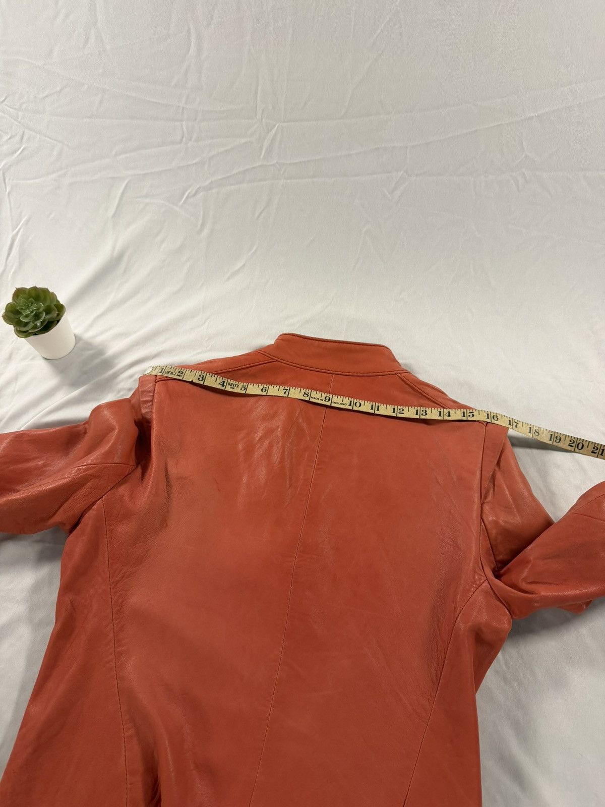 Neiman Marcus Neiman Marcus Exclusive Pink Leather Peach Biker Jacket S Size S / US 4 / IT 40 - 10 Thumbnail