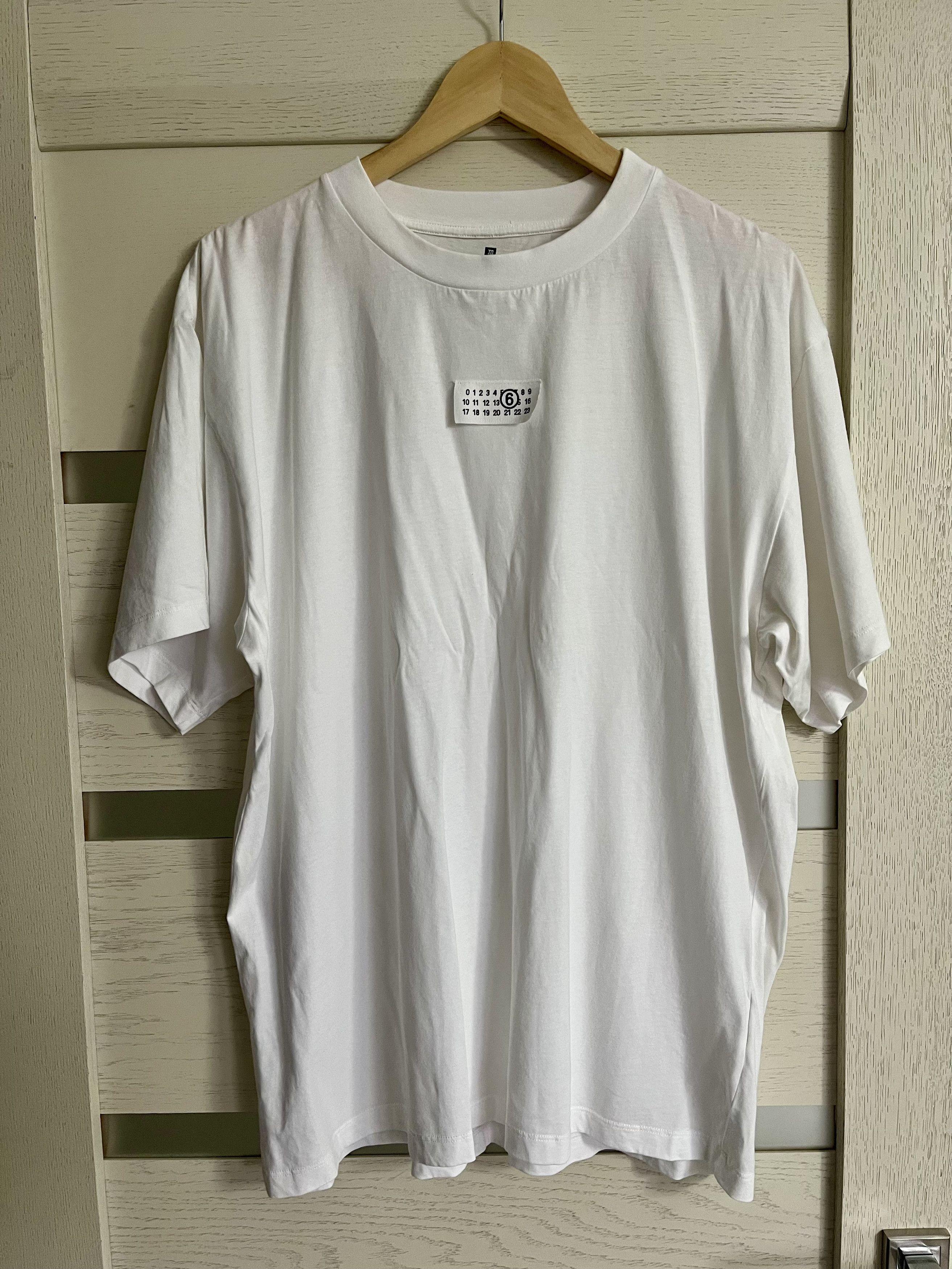 Maison Margiela MM6 Maison Margiela Polaroid cracked t shirt | Grailed