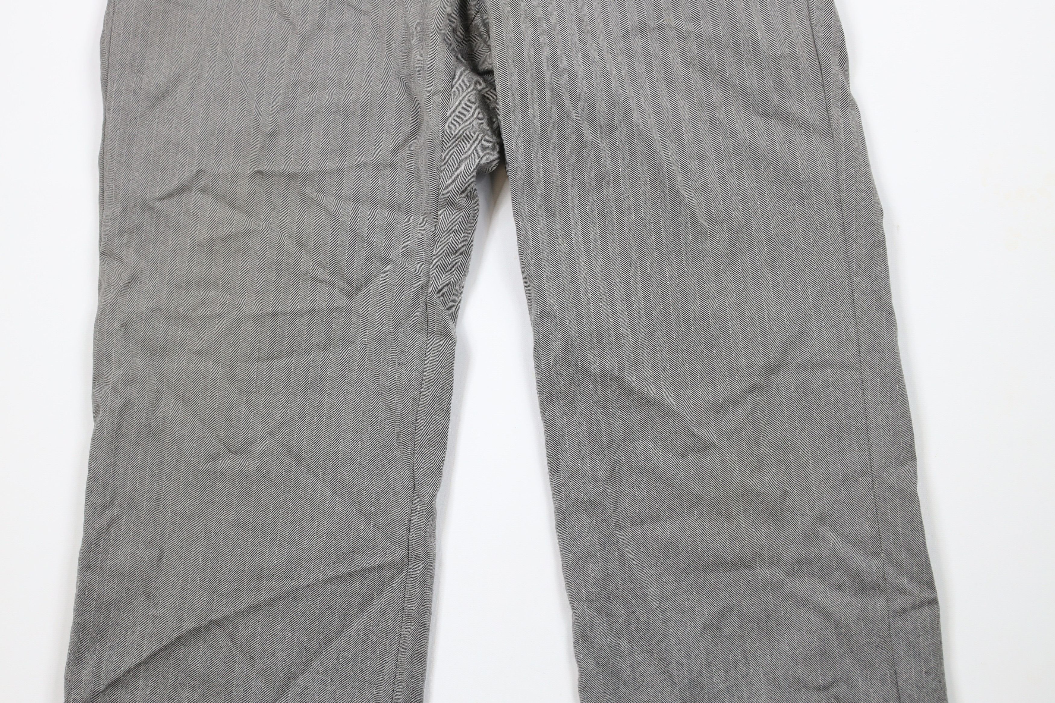 Vintage Vintage 70s Streetwear Herringbone Wide Leg Chino Pants USA Size US 34 / EU 50 - 3 Thumbnail