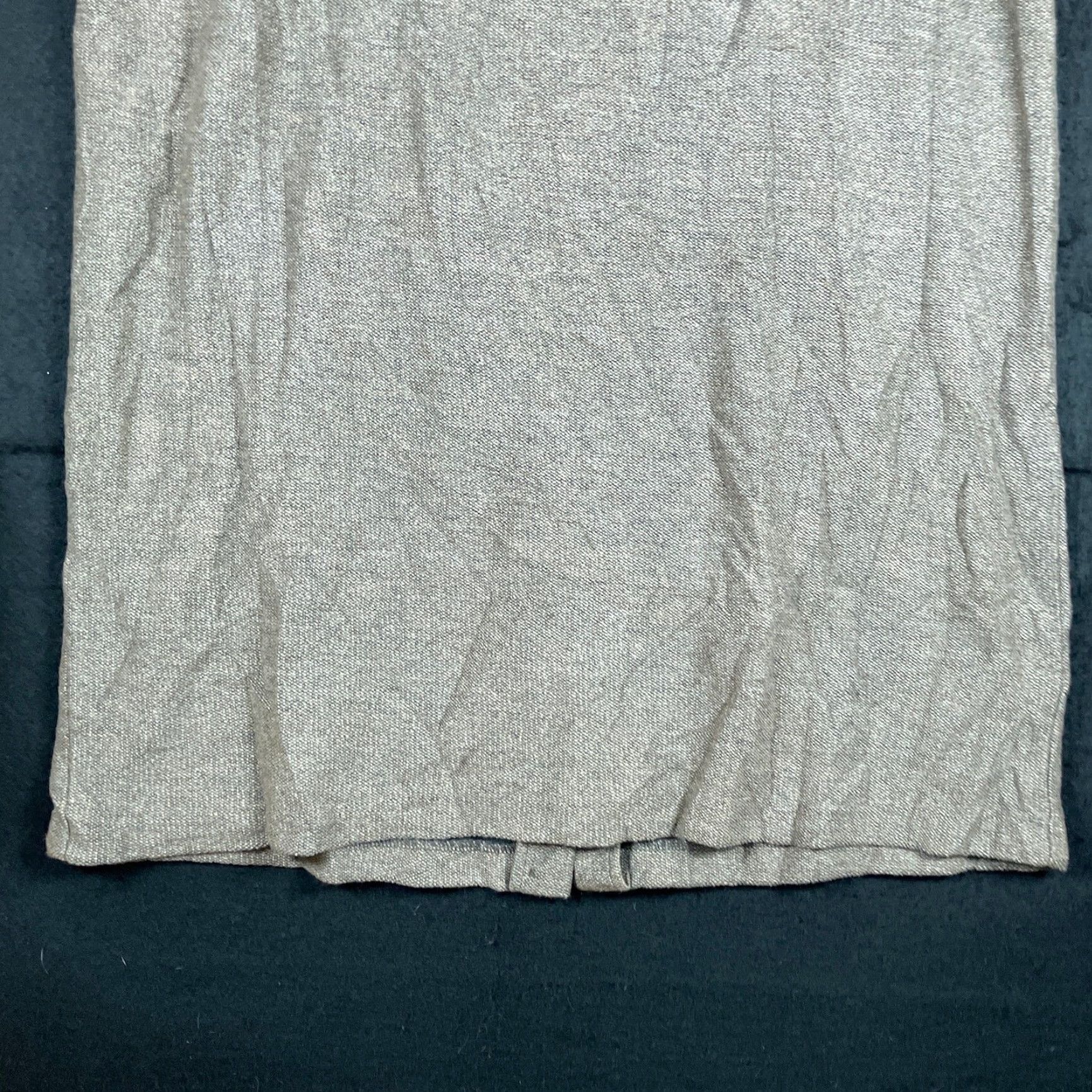 Vintage J Jill Skirt Beige Tweed Pencil Woven Academia Cotton Blend XL Knee Length Womens Casual Workwear Size 34" / US 12 / IT 48 - 3 Thumbnail