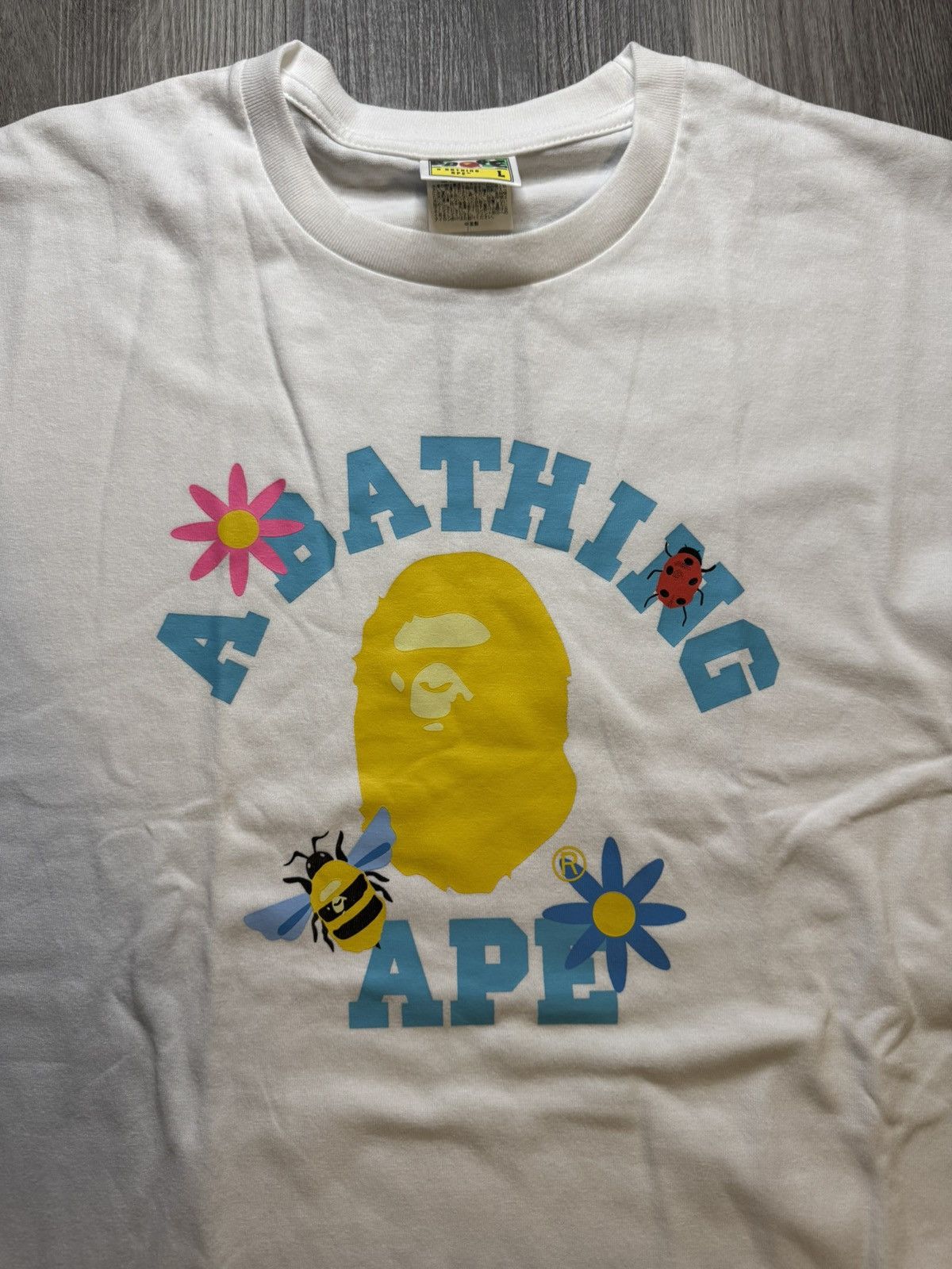 Bape Bape Blossom College Tee Size US L / EU 52-54 / 3 - 2 Thumbnail