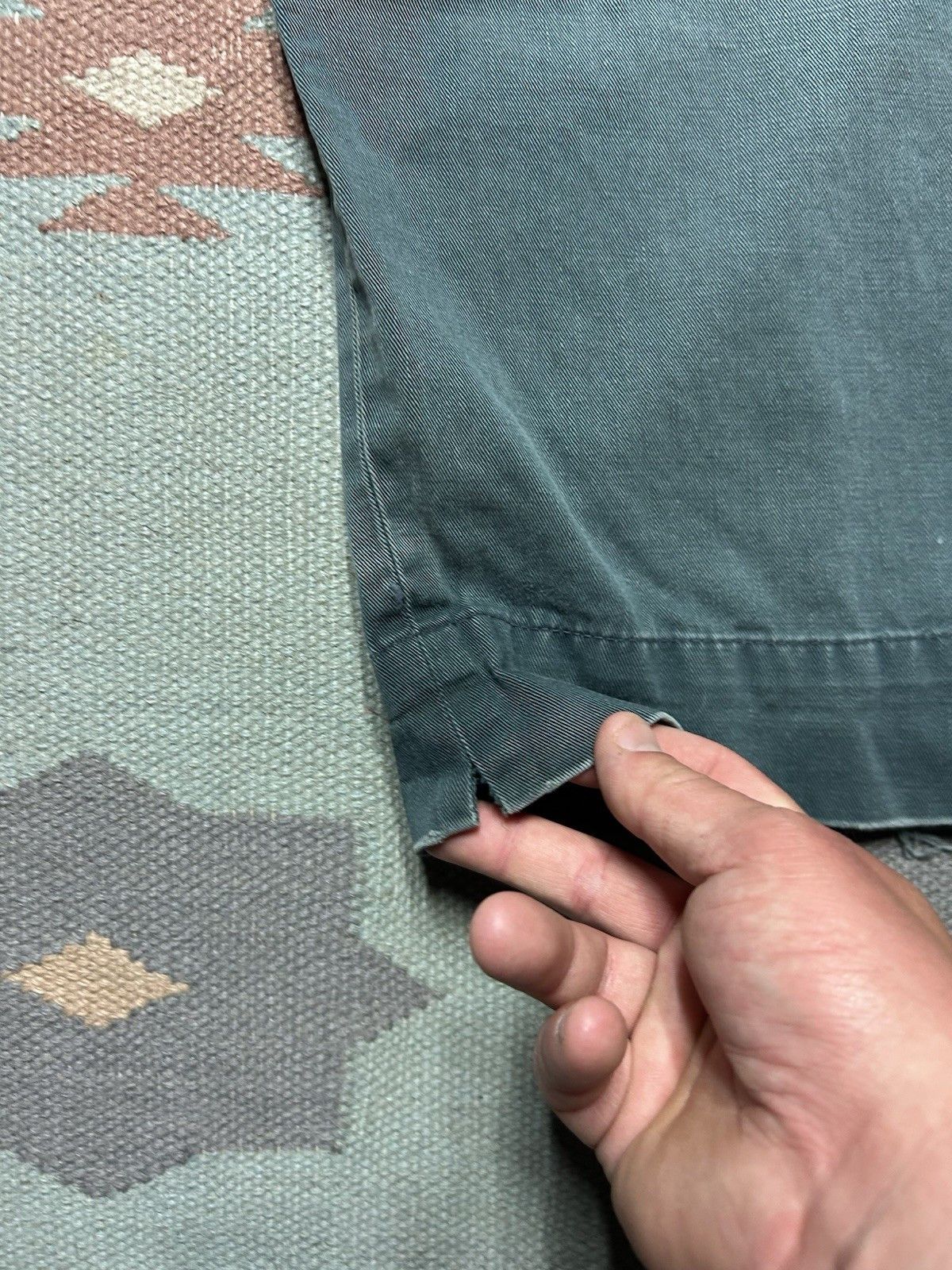 Vintage Vtg 1950s chino twill work pants sage green sail cloth 42x29 Size US 42 / EU 58 - 9 Thumbnail