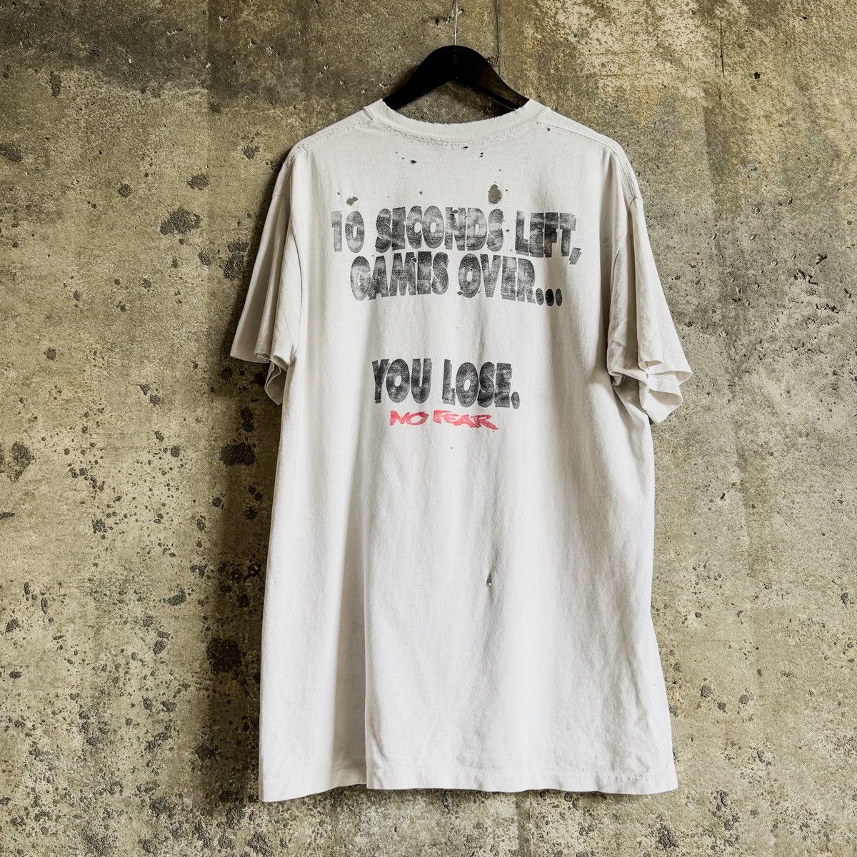 Vintage 90’s Vintage NO FEAR “10 Seconds” T Shirt Size US XL / EU 56 / 4 - 2 Thumbnail