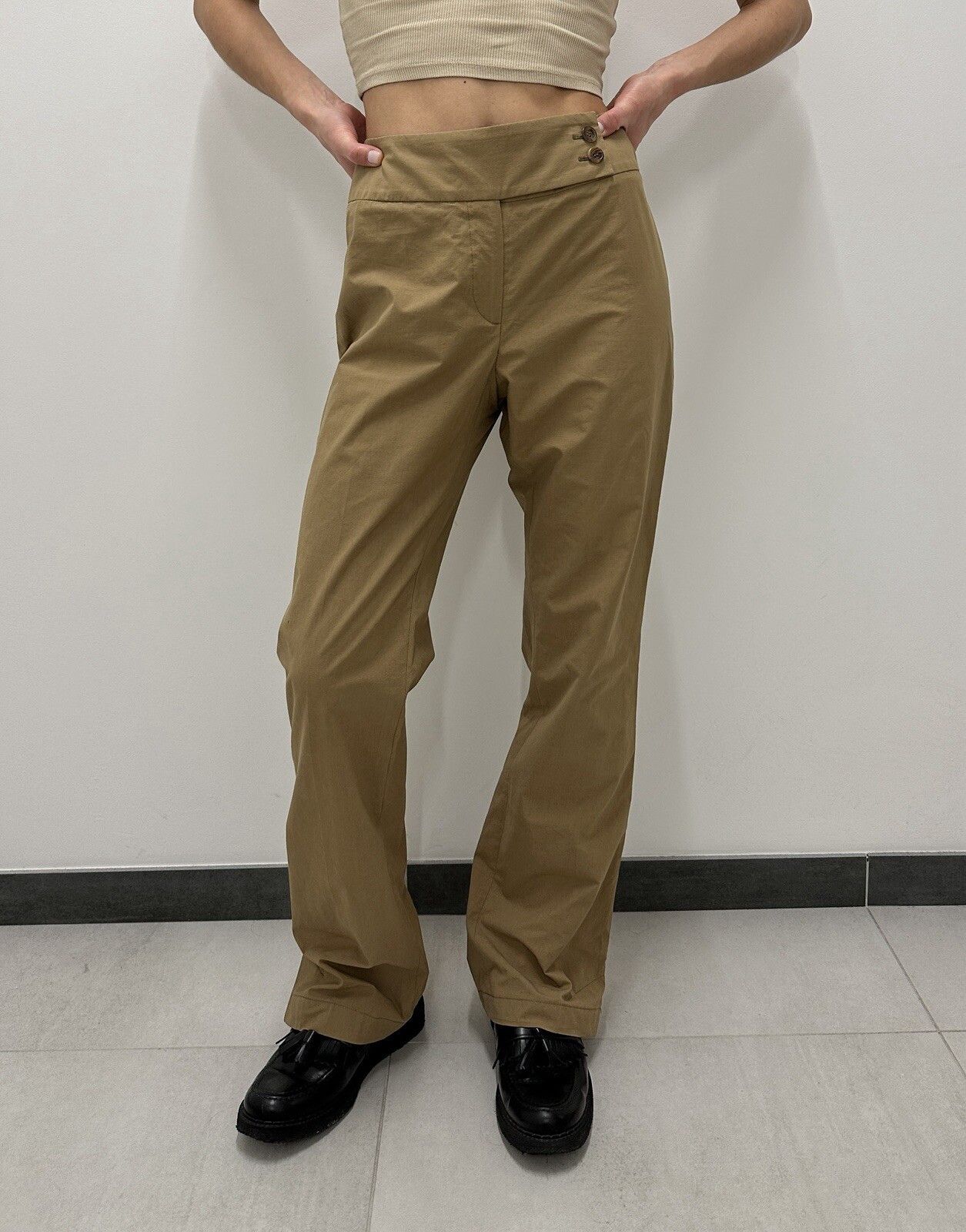 Burberry DDP Burberry London Chino Pants Trousers size Uk-10 US-8 Size 26" / US 2 / IT 38 - 2 Thumbnail