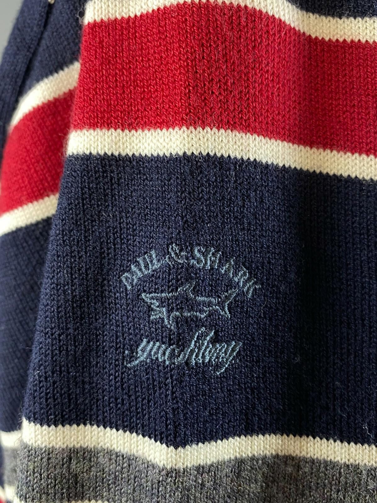 Paul & Shark Paul & Shark Yachting Cool Touch Blue Stripe Jumper Size L Size US L / EU 52-54 / 3 - 7 Thumbnail