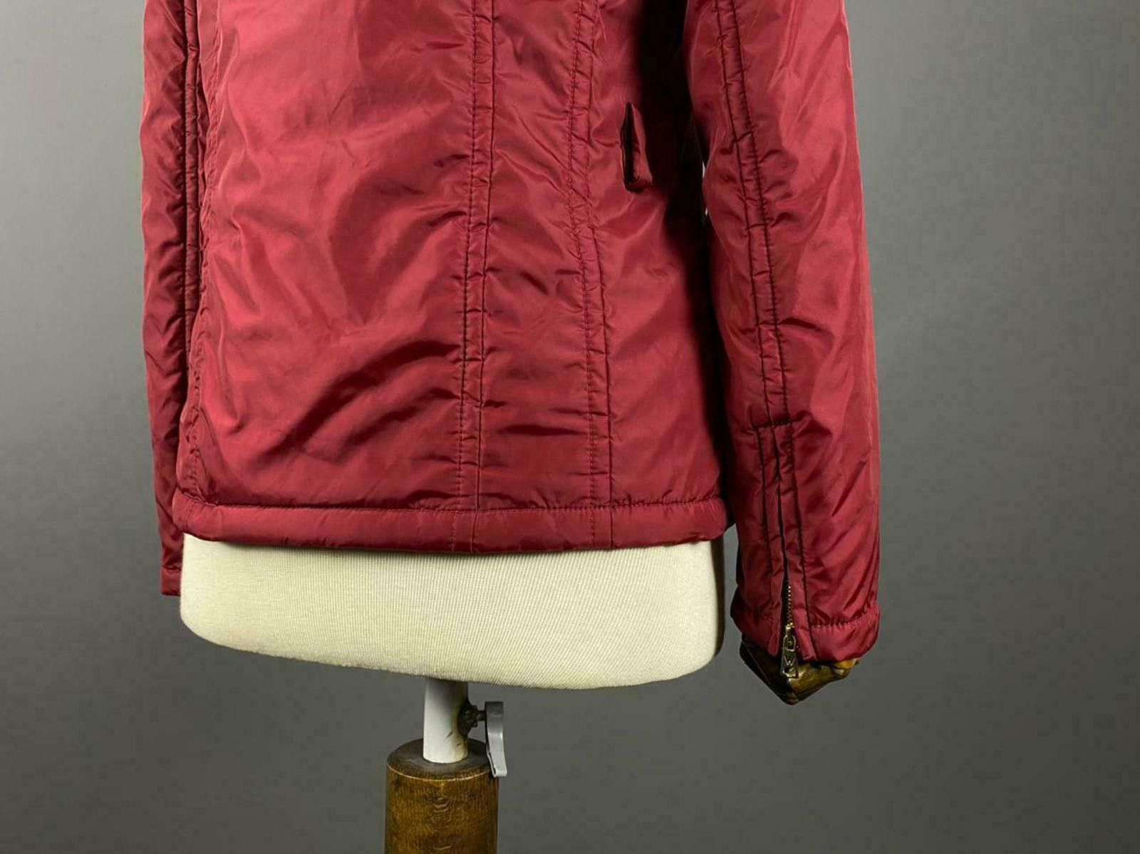 Designer Weekend Max Mara Red Zip Up Nylon Jacket Size GB 8 USA 6 Size M / US 6-8 / IT 42-44 - 9 Thumbnail