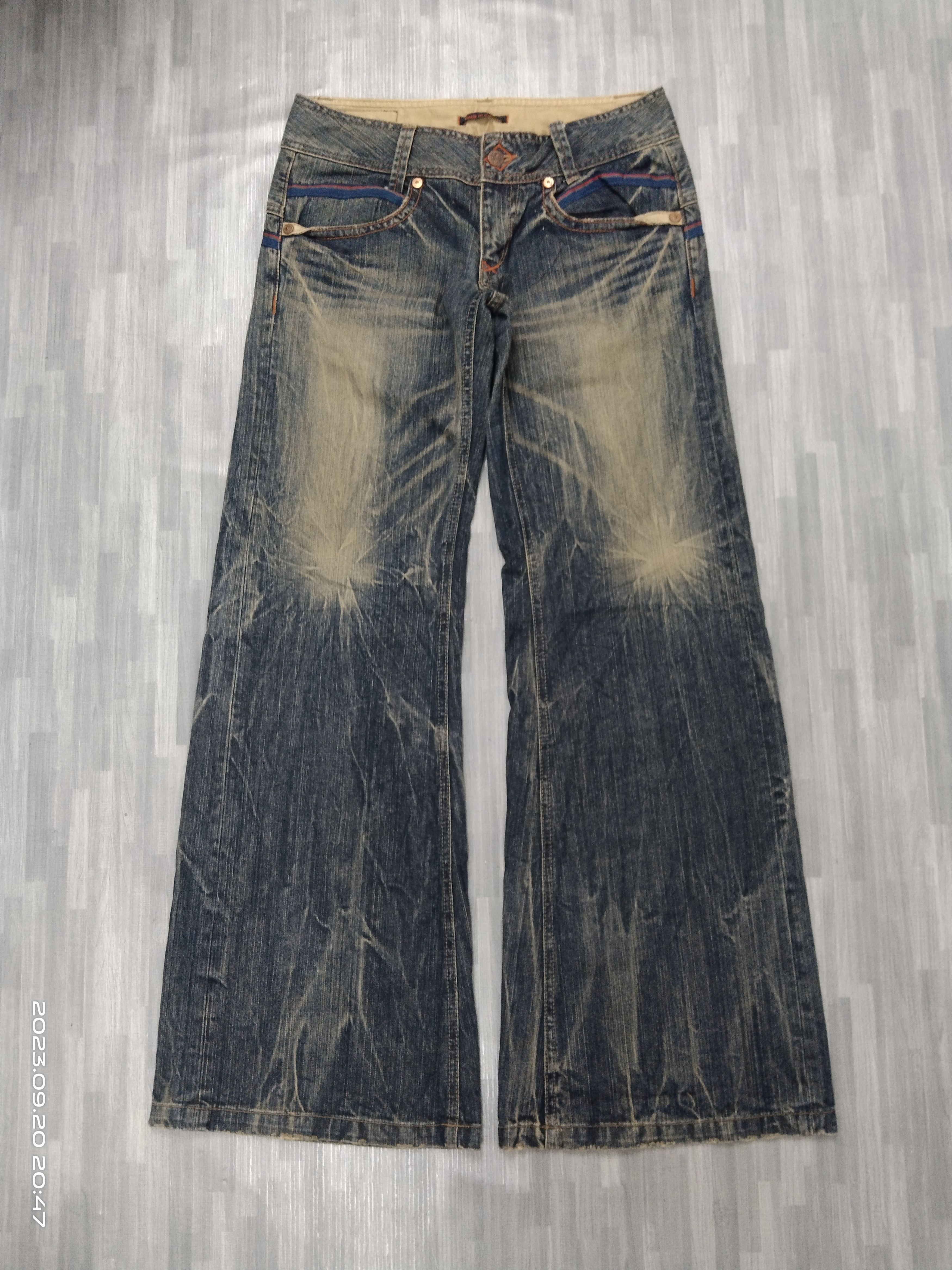 Japanese Brand BAGGY SICK RUSTY MADE IN JAPAN DENIM PANTS Size US 29 - 2 Thumbnail