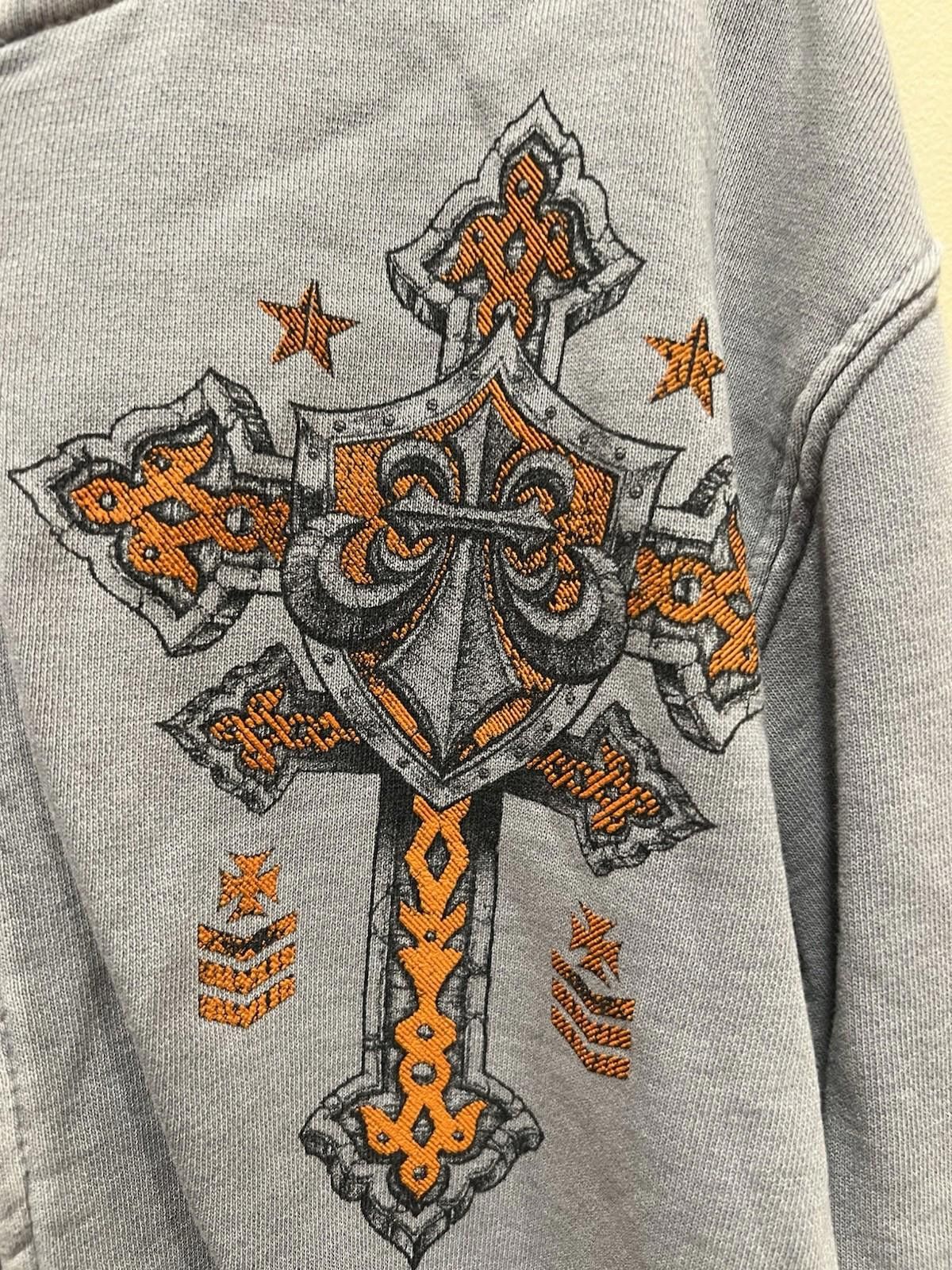 Affliction Affliction Hoodie Gray Cross Graphic Y2K Streetwear Kid 8-10 Size US M / EU 48-50 / 2 - 4 Thumbnail