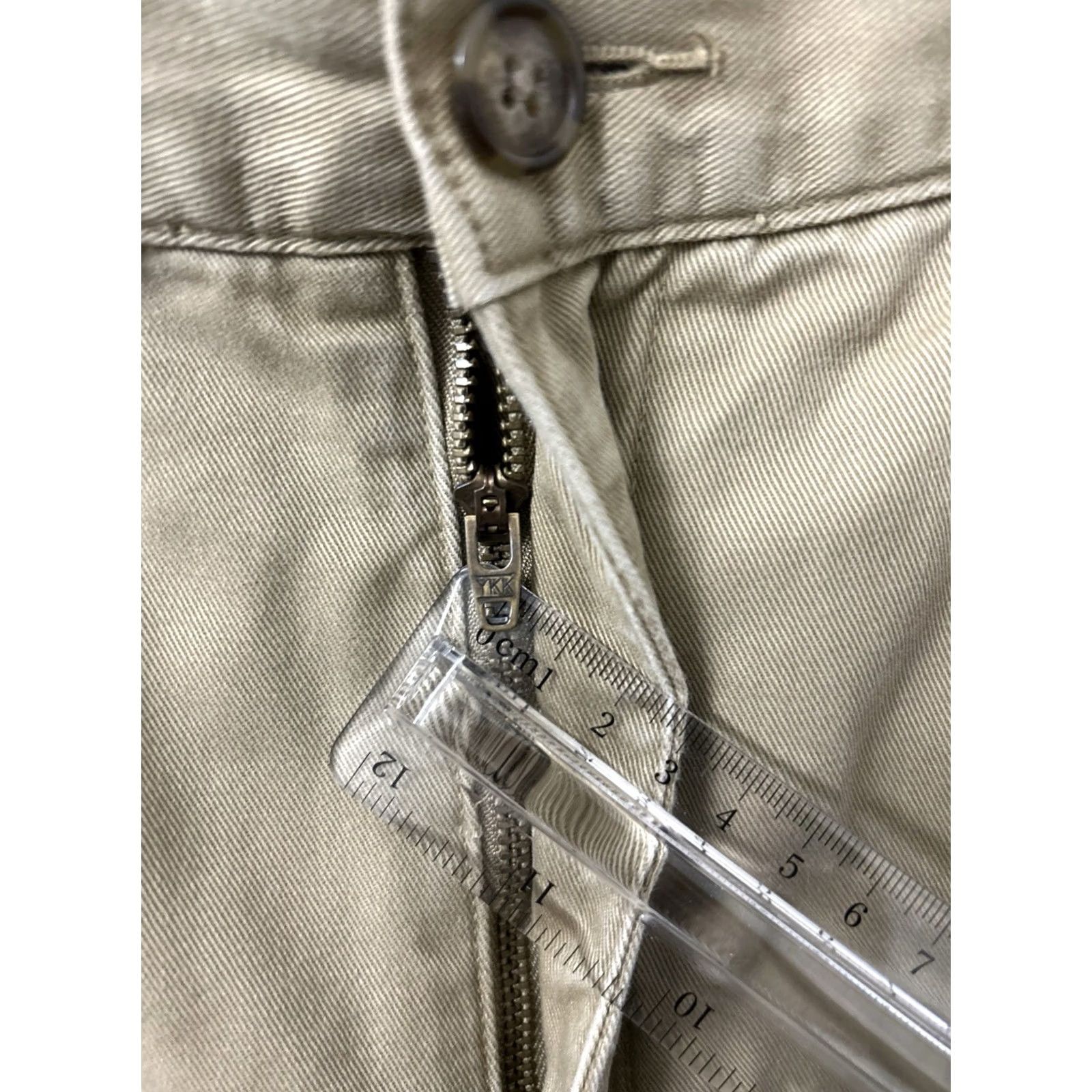 Vintage LL Bean Pants Mens 35x33 Chino Flannel Lined Comfort Waist Pleated Tan Beige 100% Cotton Vintage No Size US 35 - 5 Thumbnail