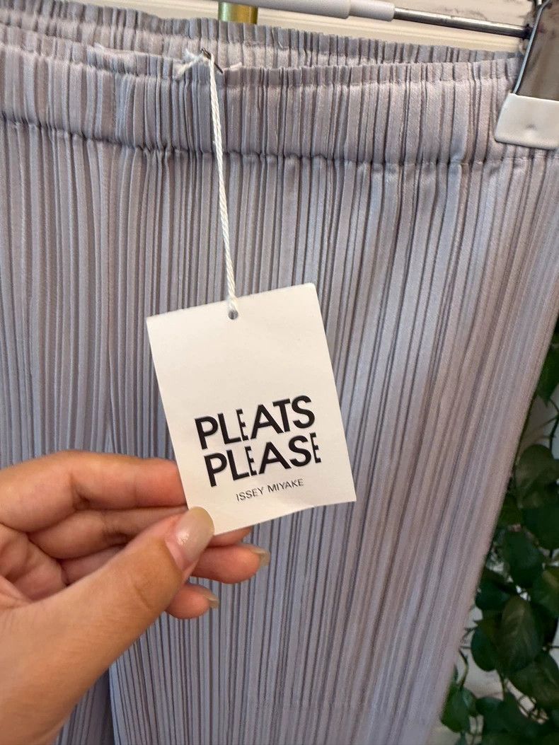 Issey Miyake Issey Miyake size:0 Light grey pleated pants Size 42" / US 20 - 3 Thumbnail