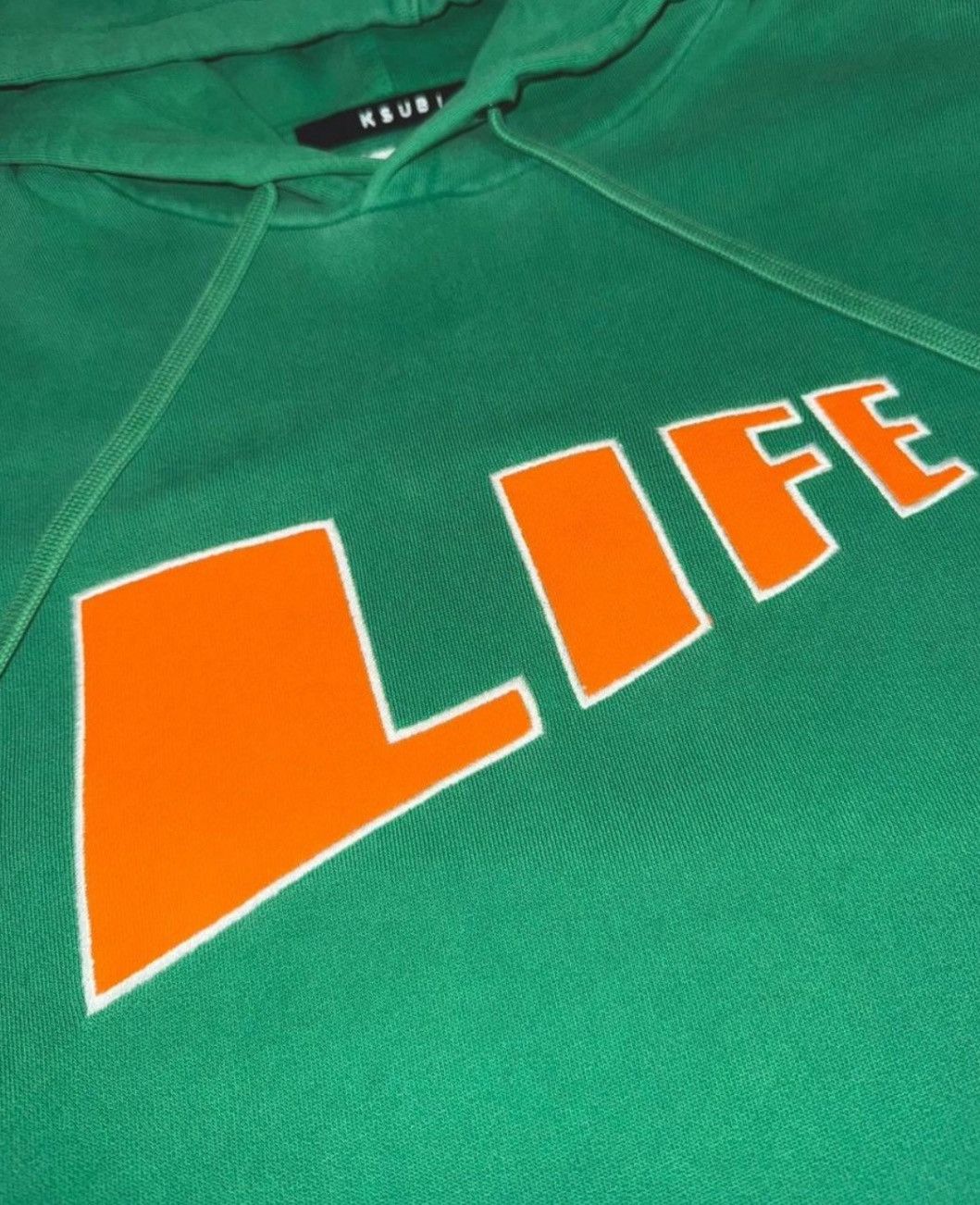 Ksubi Ksubi LIFE Drawstring Hoodie-Green w/Orange - Rare - Size S Size US S / EU 44-46 / 1 - 2 Thumbnail