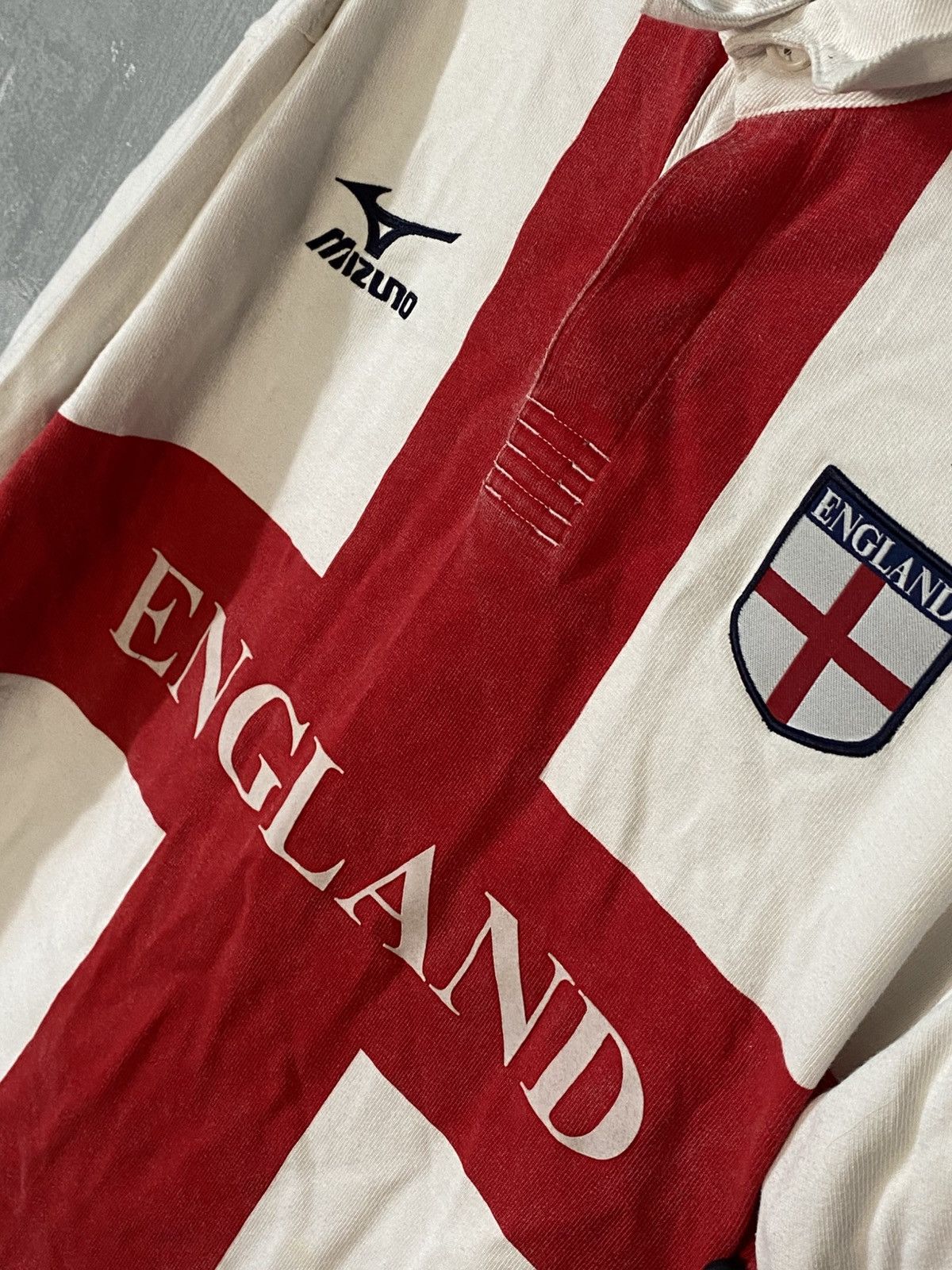 Mizuno Vintage England Mizuno Rugby Jersey 1999 Cup Shirt Long Size US L / EU 52-54 / 3 - 3 Thumbnail