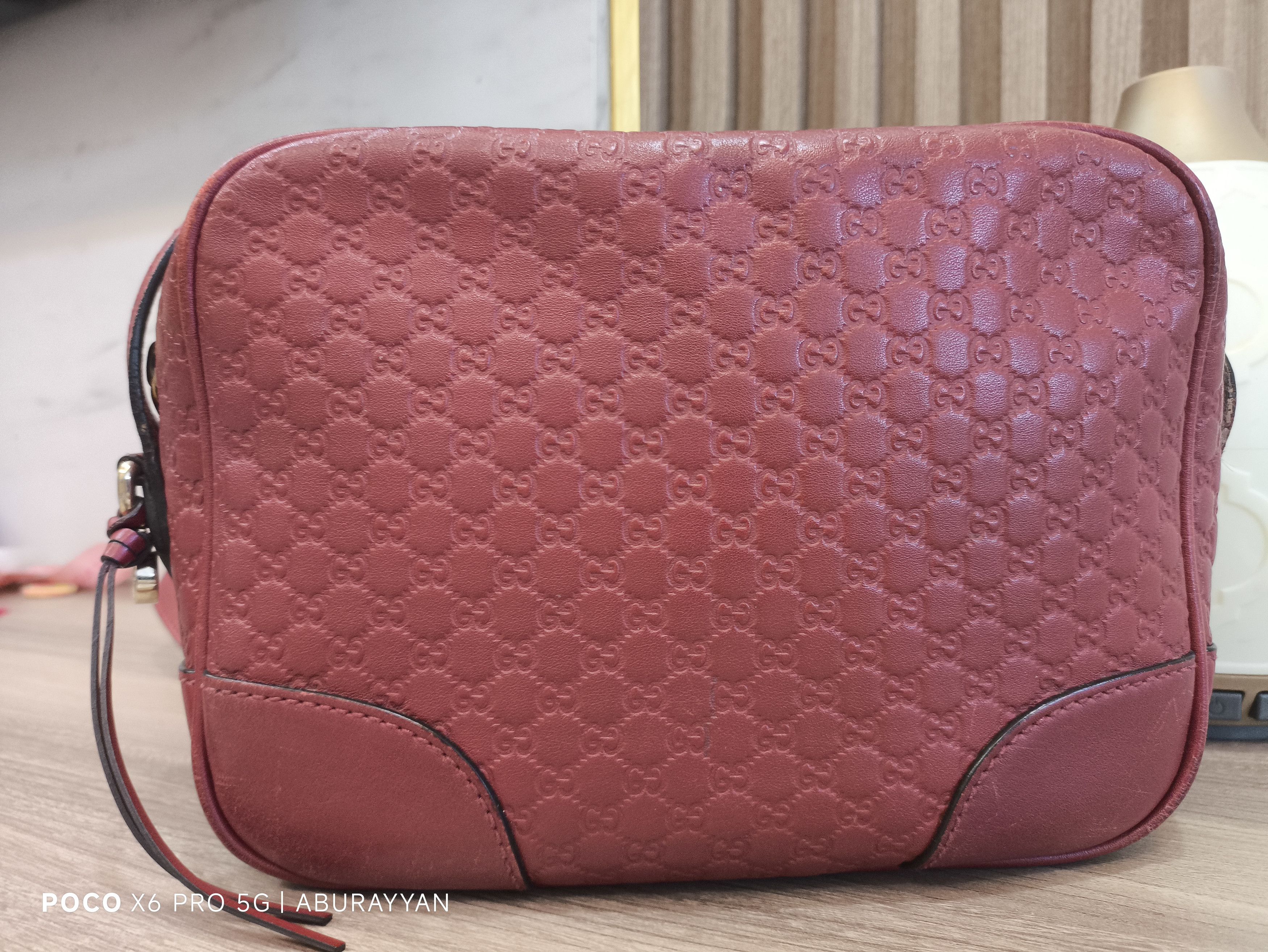 Gucci Red Gucci Microguccissima Bree Crossbody Bag Size ONE SIZE - 5 Thumbnail
