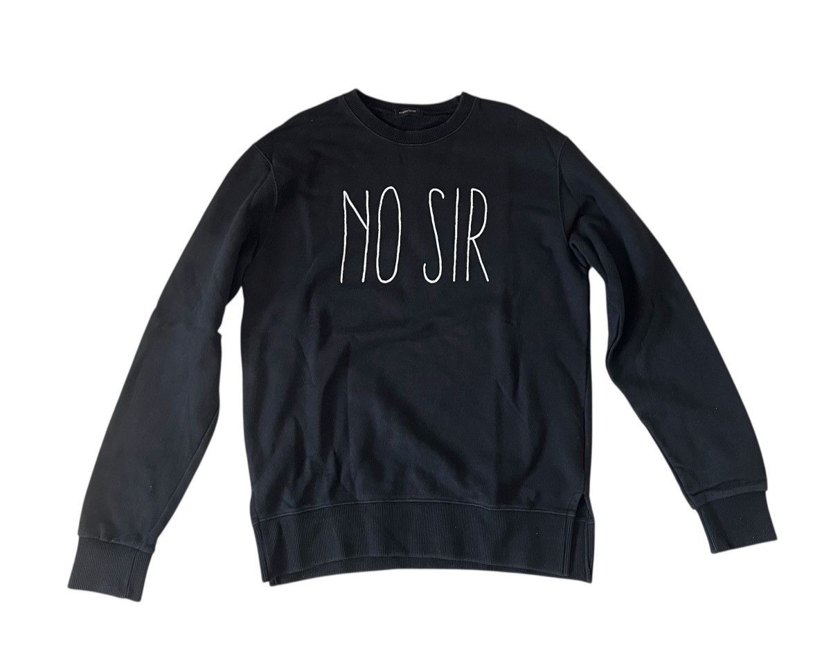 Undercover Undercover no sir black sweatshirt Size US S / EU 44-46 / 1 - 1 Thumbnail