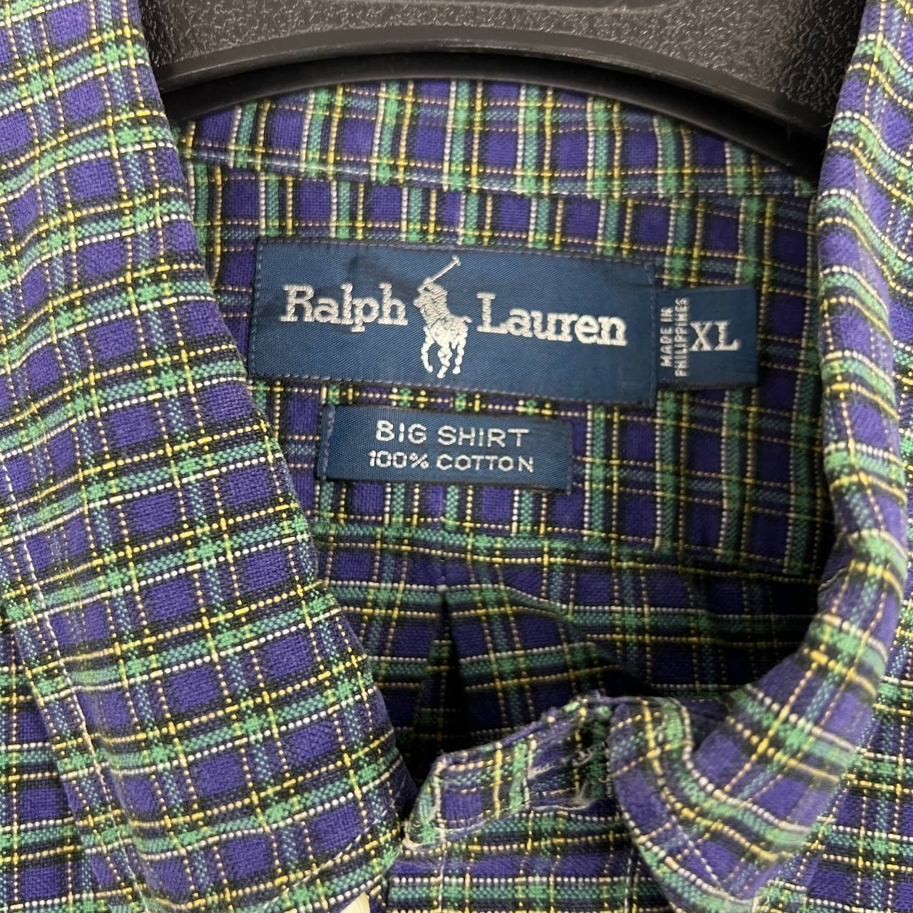 Ralph Lauren Vintage Ralph Lauren Button Down Big Shirt Men XL Plaid Size US XL / EU 56 / 4 - 5 Thumbnail