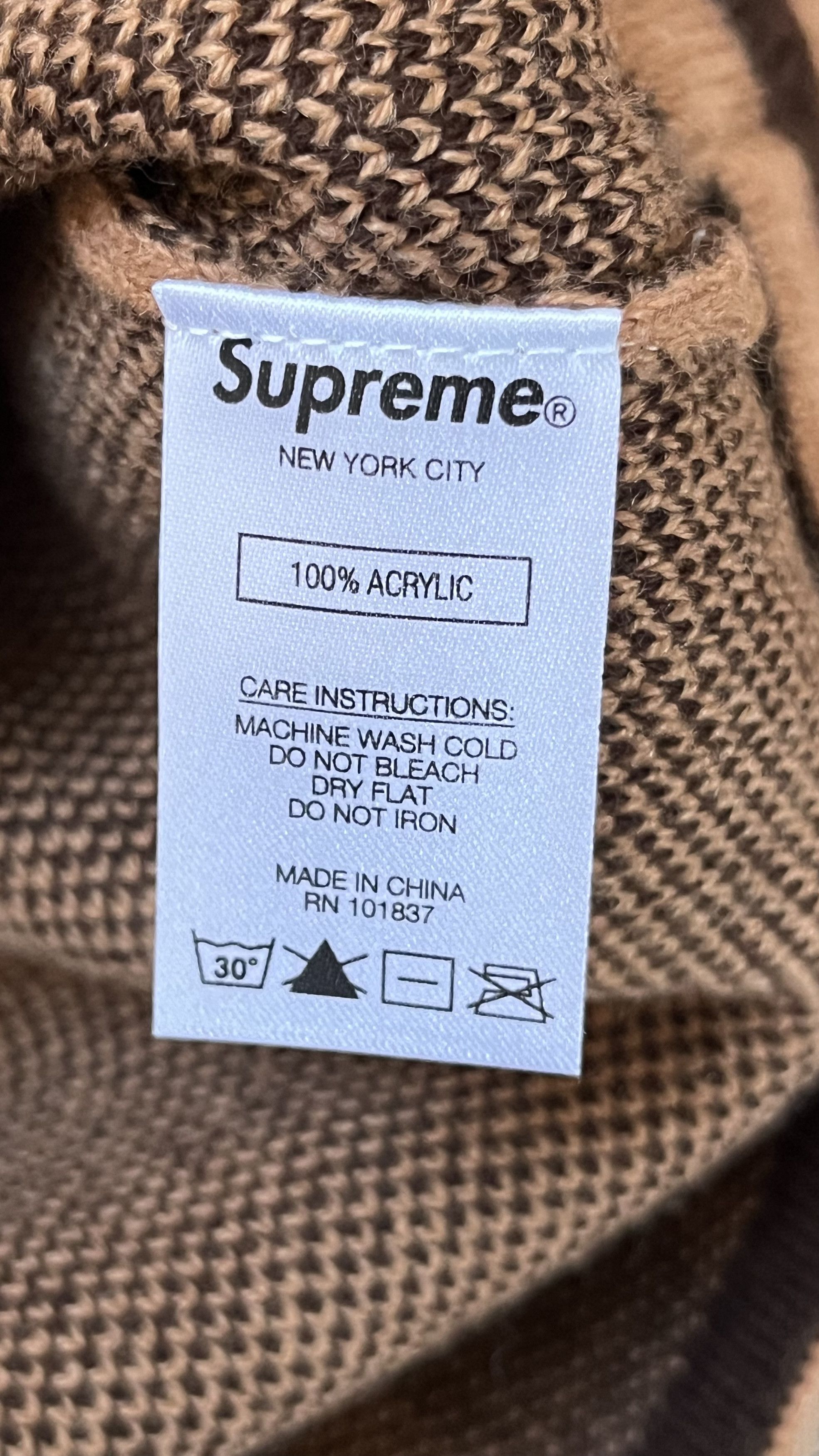 Supreme Brushed Checkerboard Cardigan Size US L / EU 52-54 / 3 - 6 Thumbnail