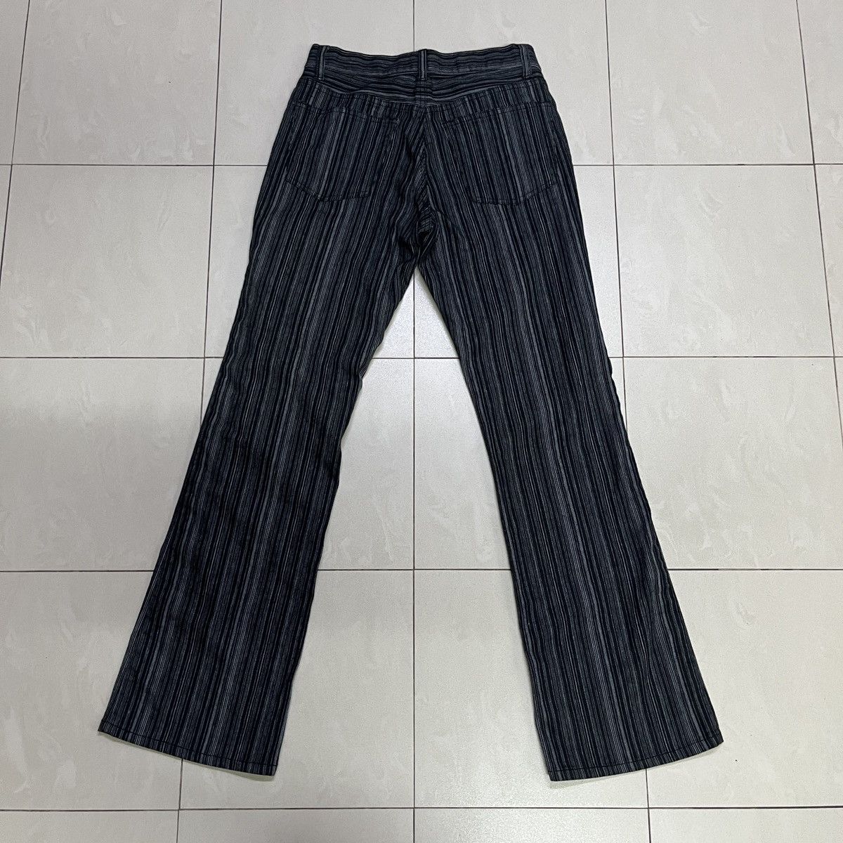 Japanese Brand Vintage Stripes Flare Pants Size US 29 - 10 Thumbnail