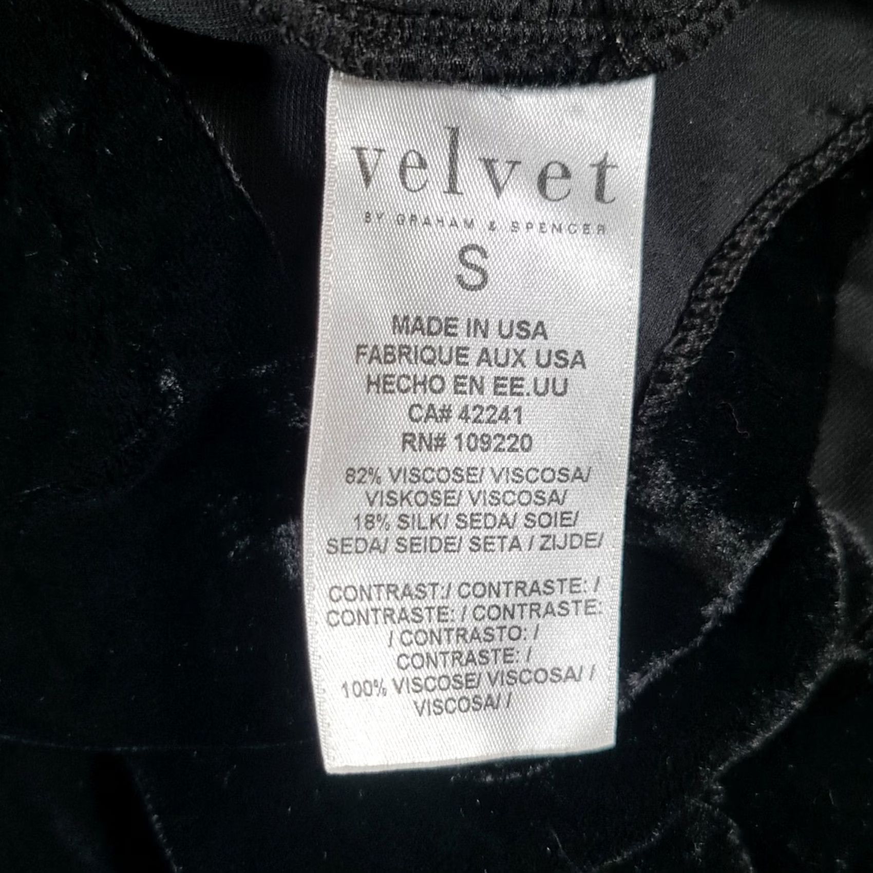 Velvet Velvet by Graham & Spencer Dress Womens Black Velour Puff Shoulders Mini Long Sleeve Boat Neck Party/Cocktail XS - New with Tags Size S / US 4 / IT 40 - 7 Thumbnail