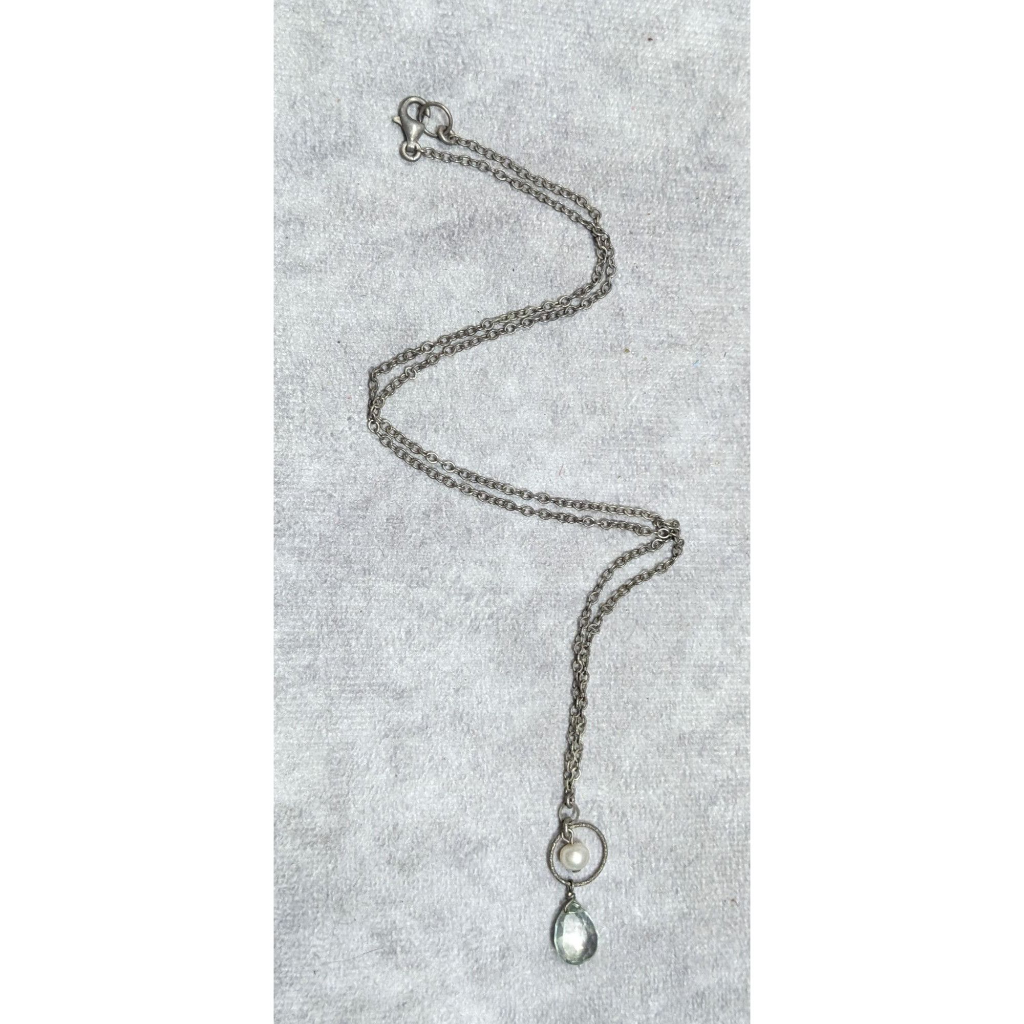 Other Minimalist Faux Pearl And Faceted Teardrop Crystal Glass Pen Size ONE SIZE - 6 Thumbnail