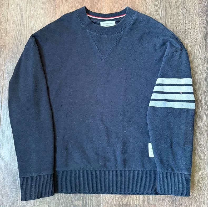 Thom Browne Thom browne New blue knitted sweatshirt 2503-Nextarrow Size US M / EU 48-50 / 2 - 1 Thumbnail