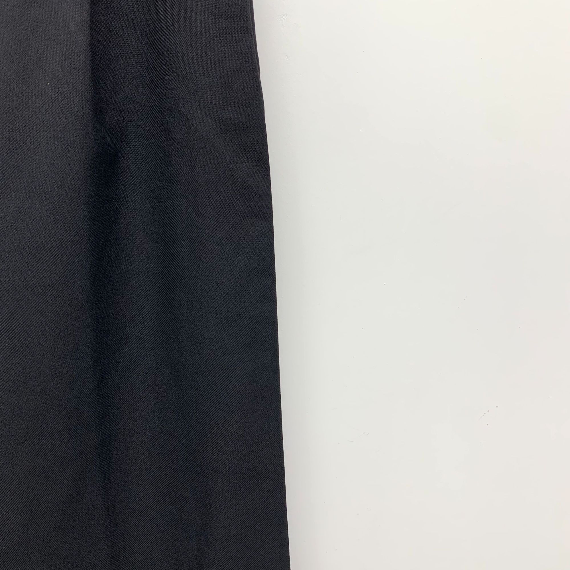 Celine Celine Black Wide-Leg Trousers Casual Style XXS 34 Grade A N Size 25" / US 0 / IT 36 - 5 Thumbnail