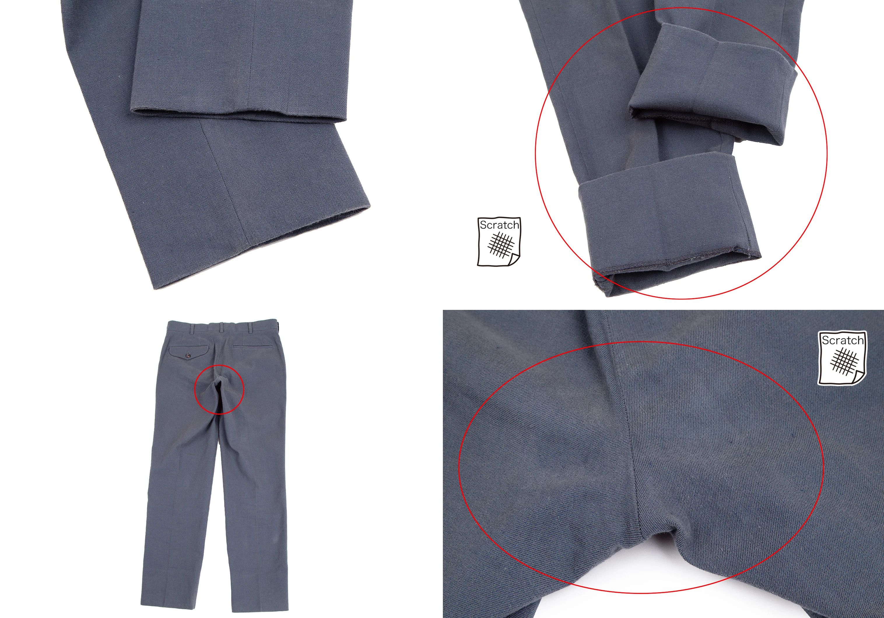 Comme des Garcons Homme Plus Cotton Linen Suit Set in Blue Gray Size S/SS Size US S / EU 44-46 / 1 - 16 Thumbnail