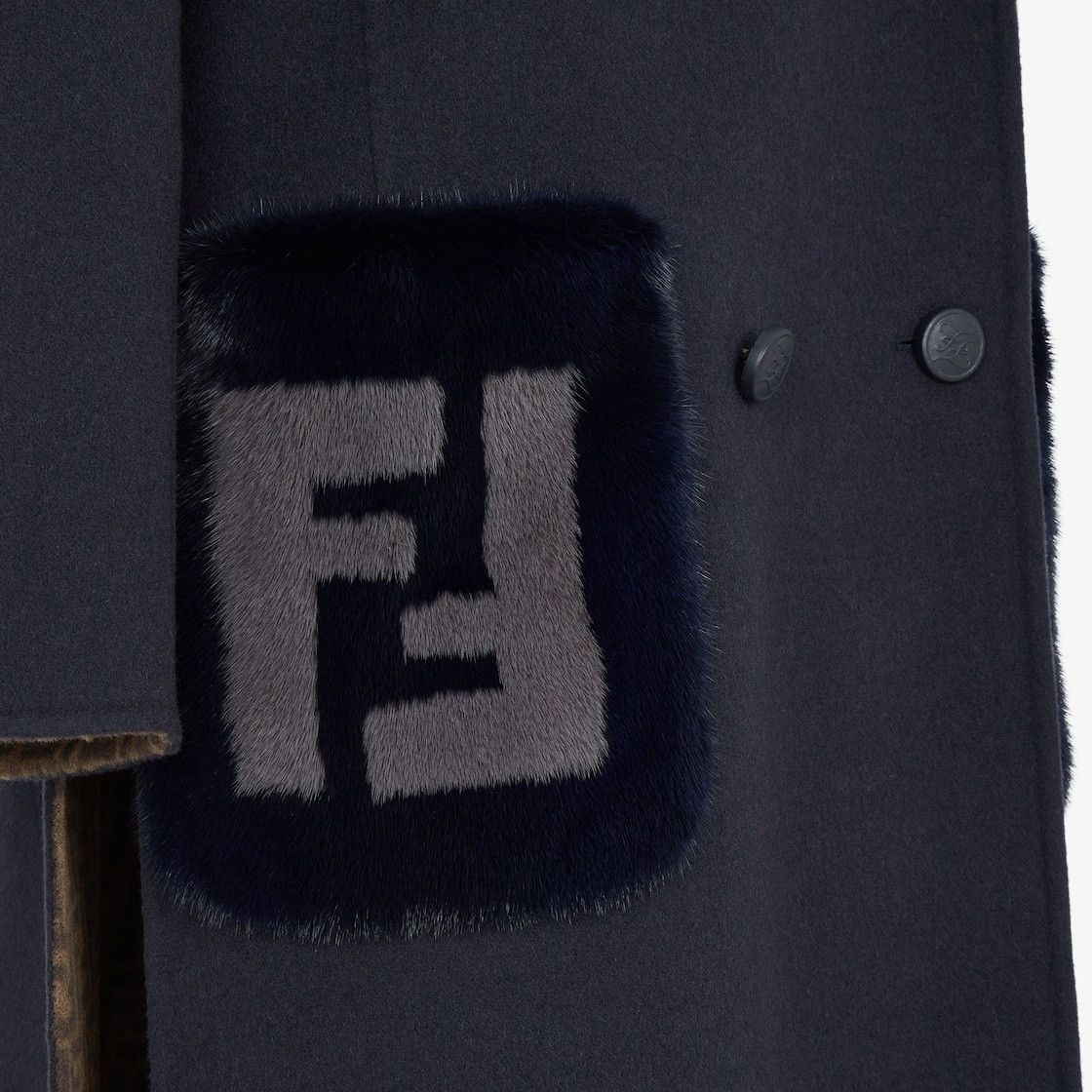 Fendi o1w1db10425 Coat in Navy Size XL / US 12-14 / IT 48-50 - 3 Thumbnail