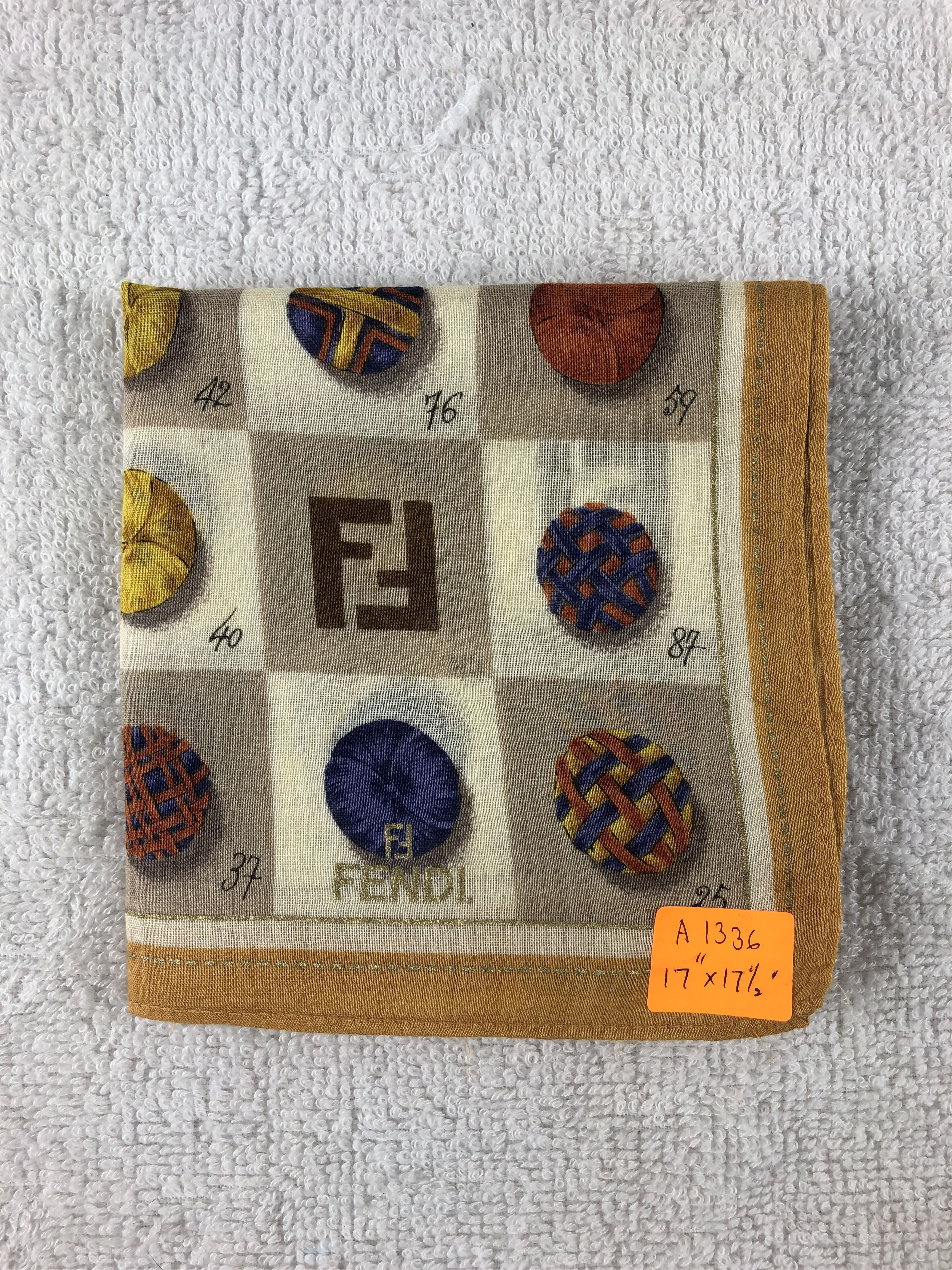 Vintage Fendi Handkerchief / Bandana / Neckerchief A1336 Size ONE SIZE - 6 Thumbnail