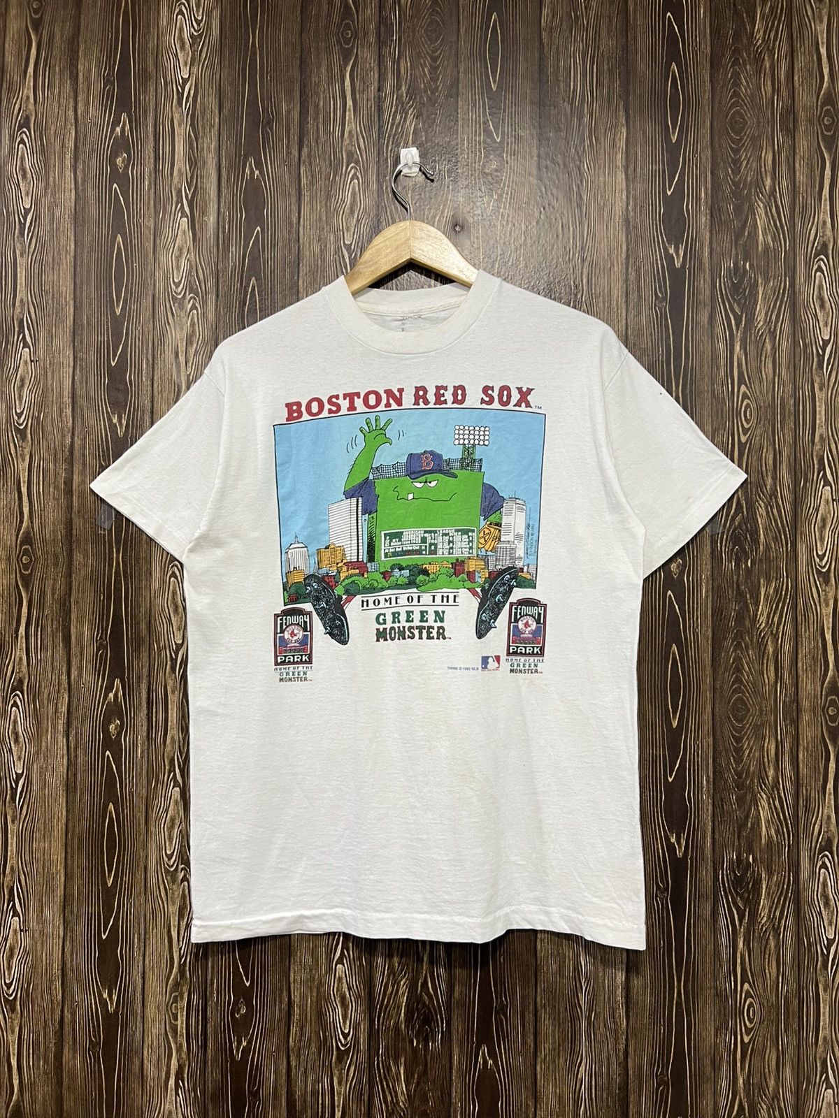 MLB Vintage 90s Boston Red Sox ‘Green Monster’ Tshirt Size US L / EU 52-54 / 3 - 1 Thumbnail