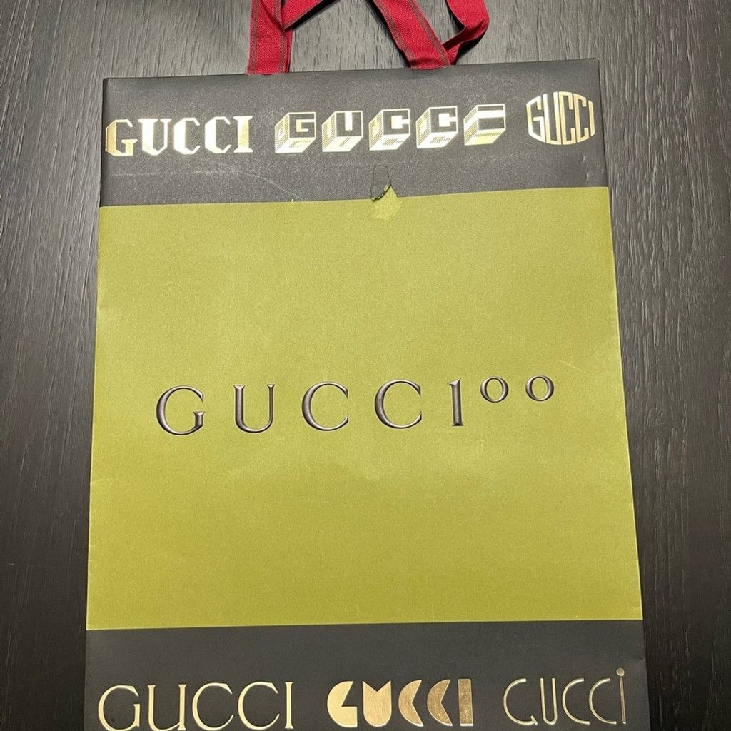 Gucci Gucci Green and Black Special 100 Anniversary Shopping Bag Size ONE SIZE - 3 Thumbnail