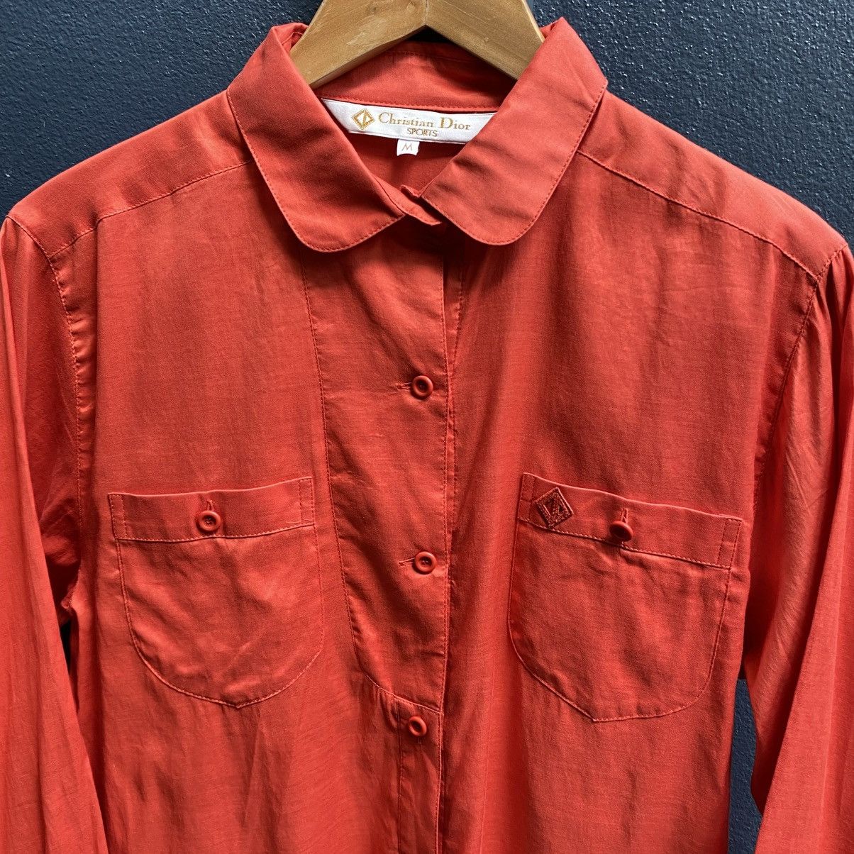 Dior Christian Dior Soft Orange Long Sleeve Shirt Size M / US 6-8 / IT 42-44 - 19 Thumbnail