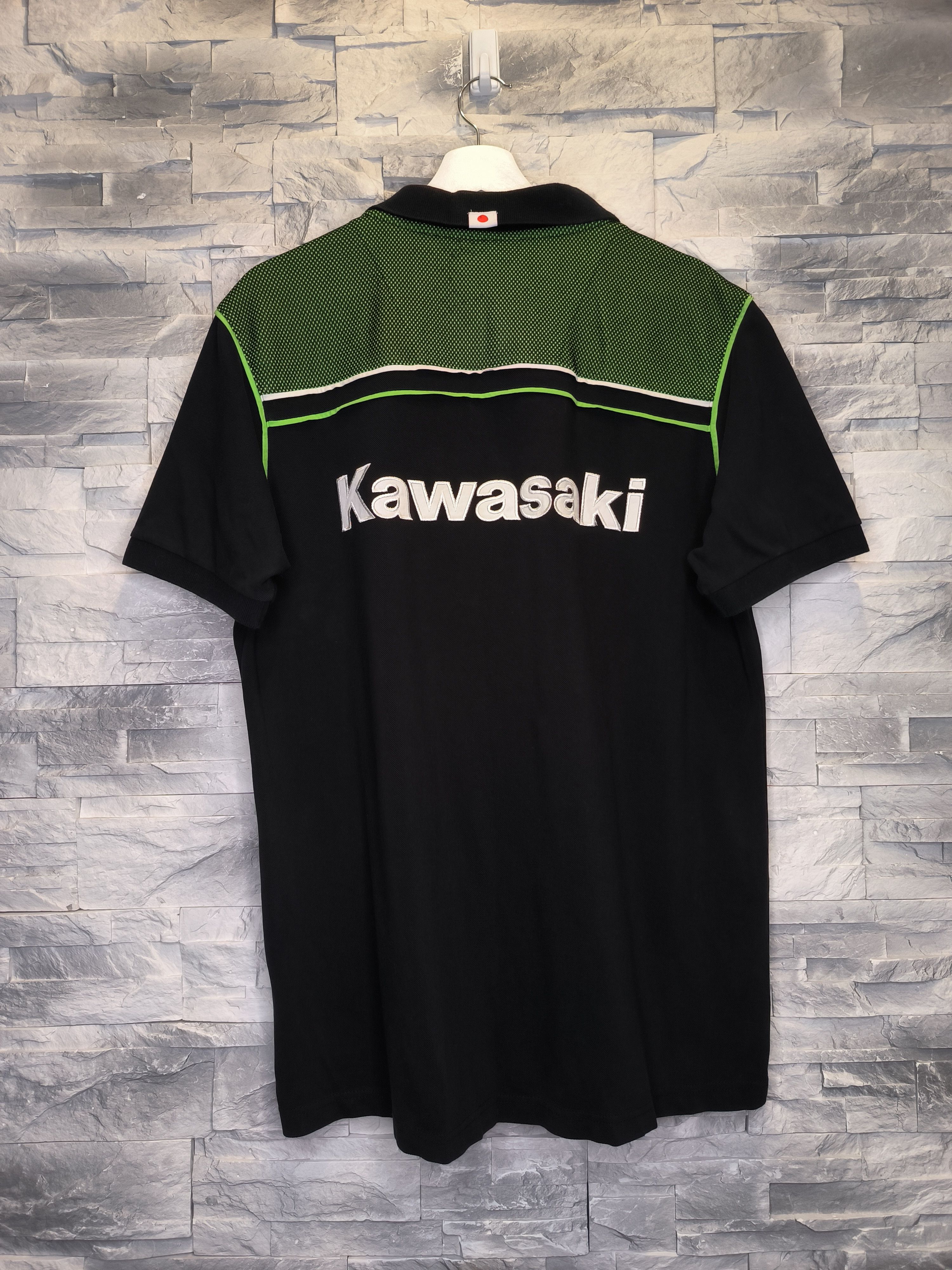 Other Kawasaki Racing Polo Shirt Logo Black Motocycle Size US XL / EU 56 / 4 - 2 Thumbnail