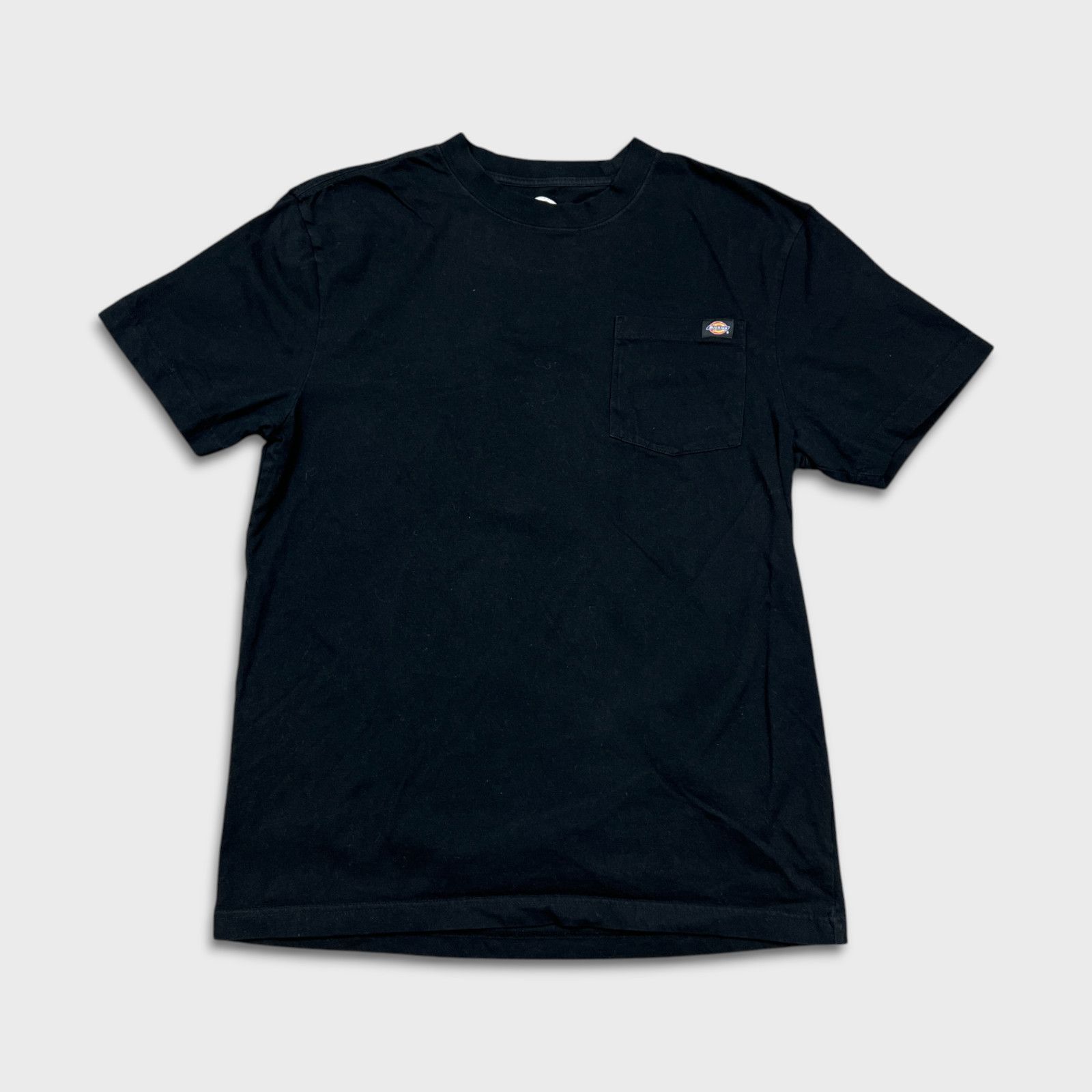 Dickies × Vintage Dickies T Shirt Black Blank Classic Logo Workwear Pocket Tee Size US M / EU 48-50 / 2 - 1 Thumbnail
