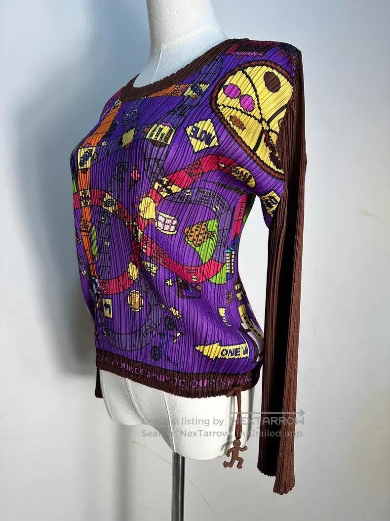 Issey Miyake Issey Miyake Monopoly Long Sleeve Top Size L / US 10 / IT 46 - 4 Thumbnail
