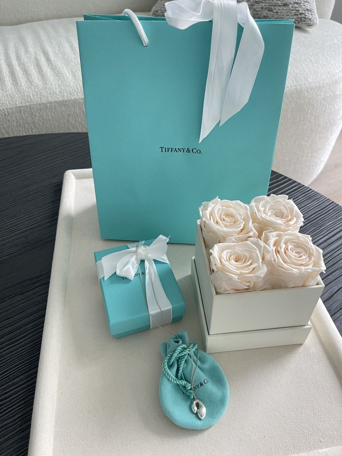 Tiffany & Co. Tiffany & Co Elsa Peretti Double Teardrop Necklace $500 NEW Size ONE SIZE - 14 Thumbnail